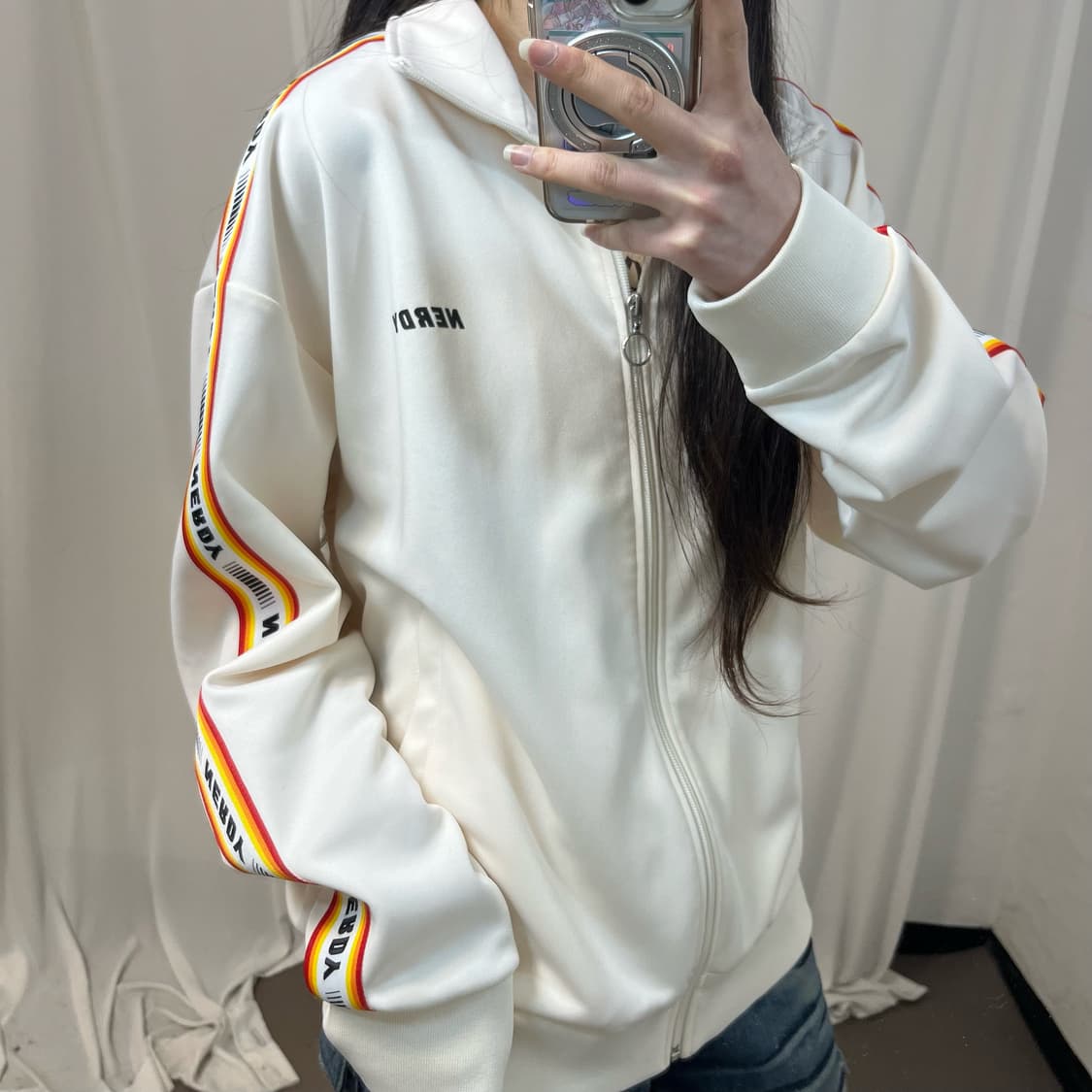 Nerdy beige jersey 상품이미지3