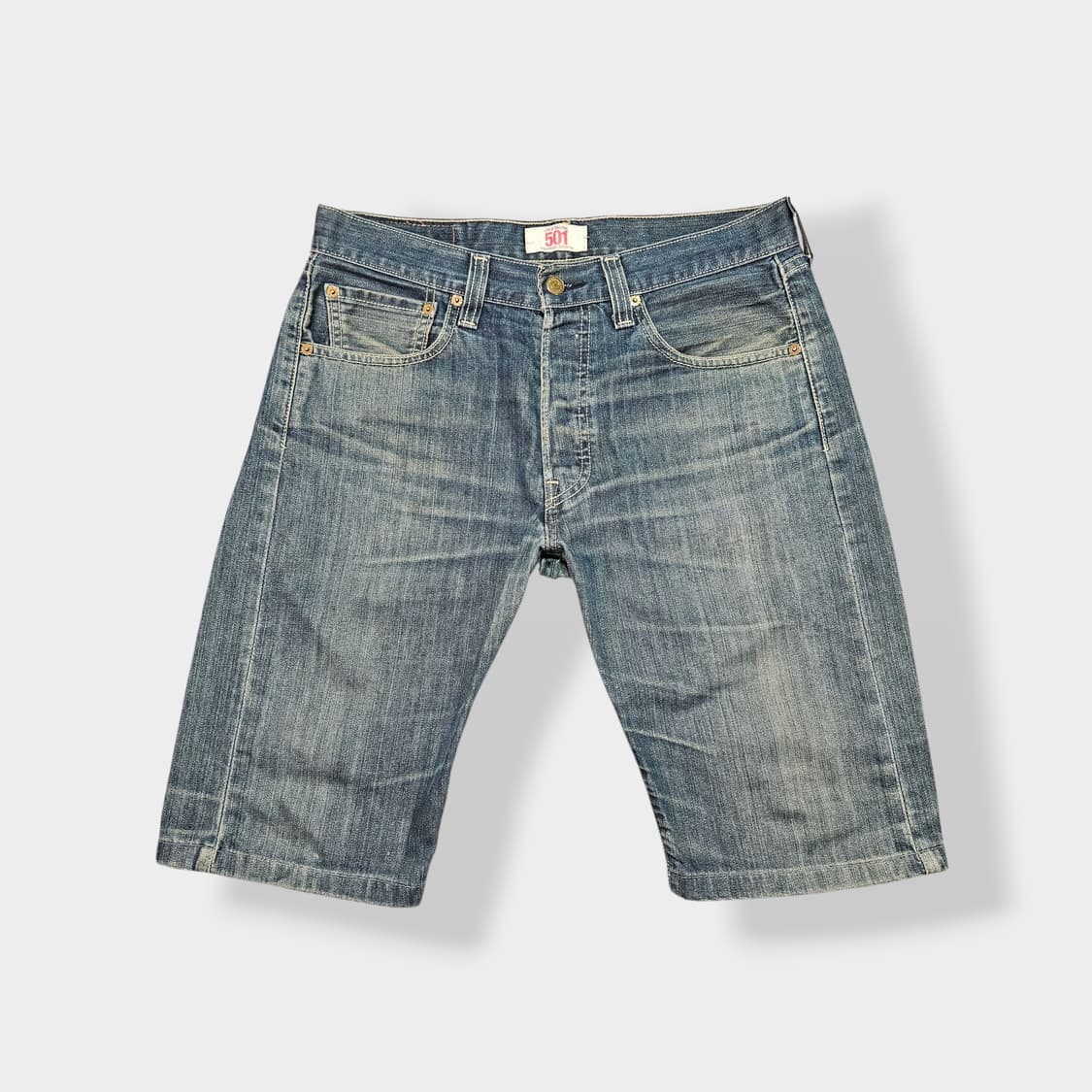 P049 리바이스 501 데님 반바지 상품이미지1