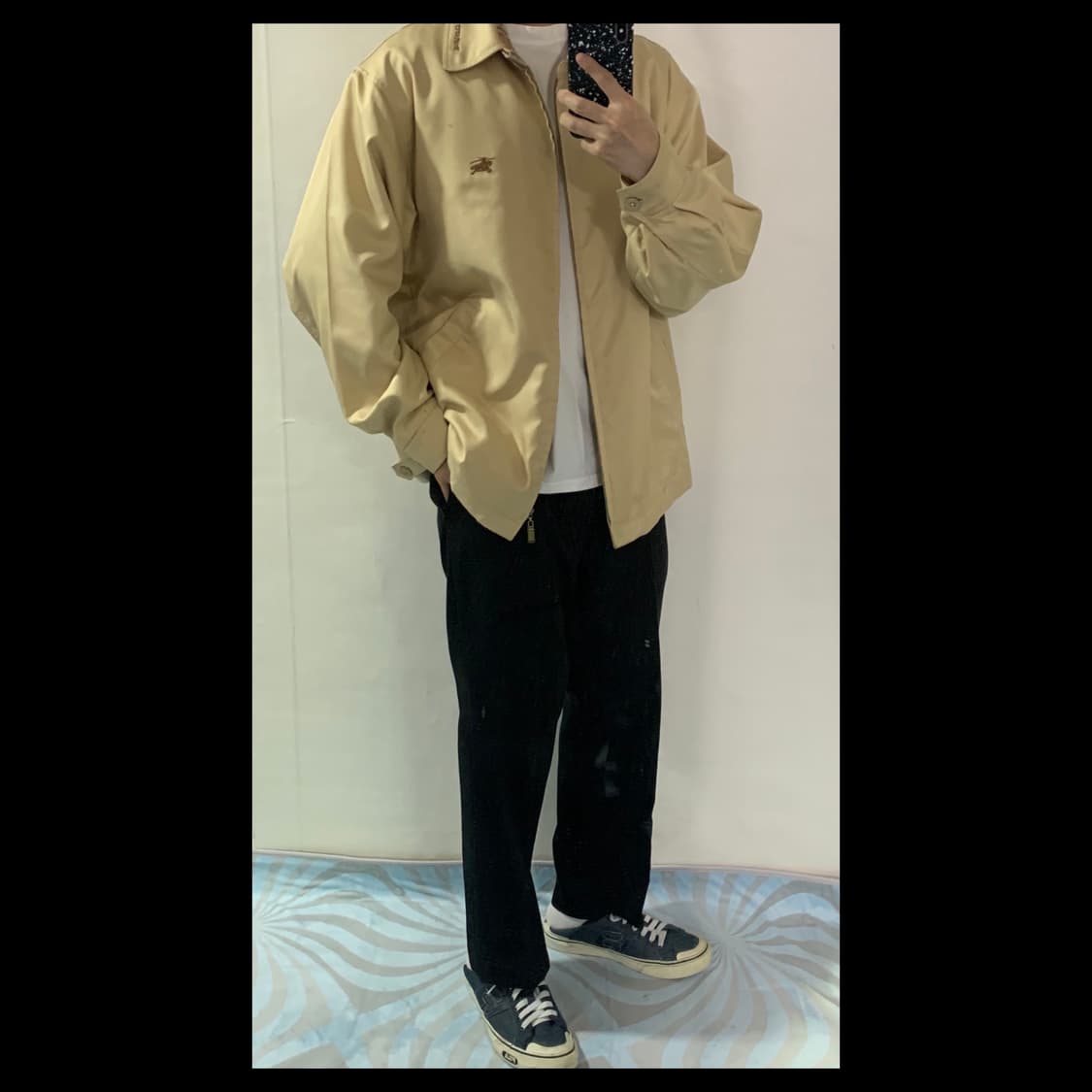 버버리 베이지 블루종자켓(정품) 상품이미지2