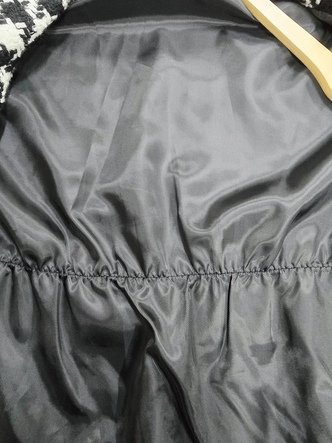 톰보이 하운드투스 트위드 하프 코트 자켓 90 상품이미지8