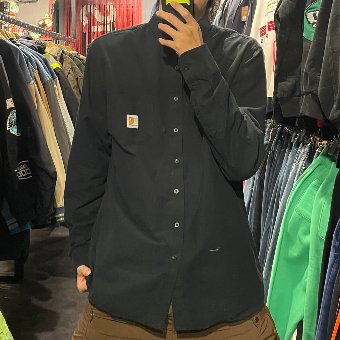 [IM] carhartt 칼하트 블랙 긴팔셔츠 상품이미지2