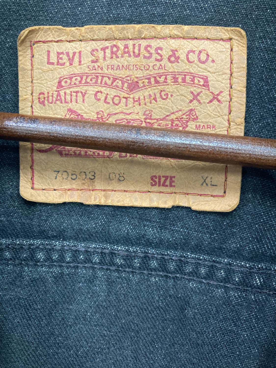 리바이스 흑청자켓 상품이미지3