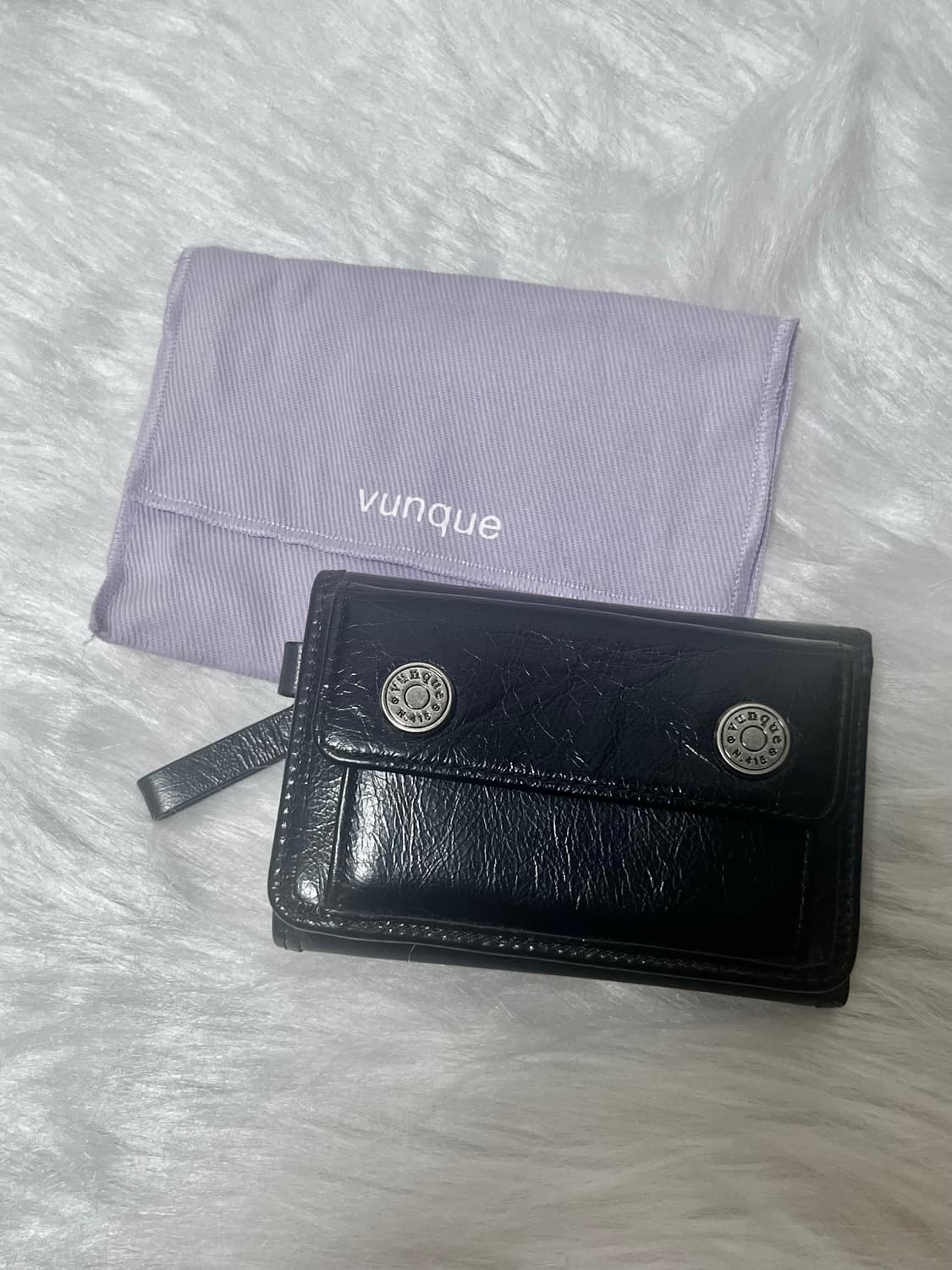 분크 퍼펙 버튼업 3단 반지갑+분크 스트랩 상품이미지1