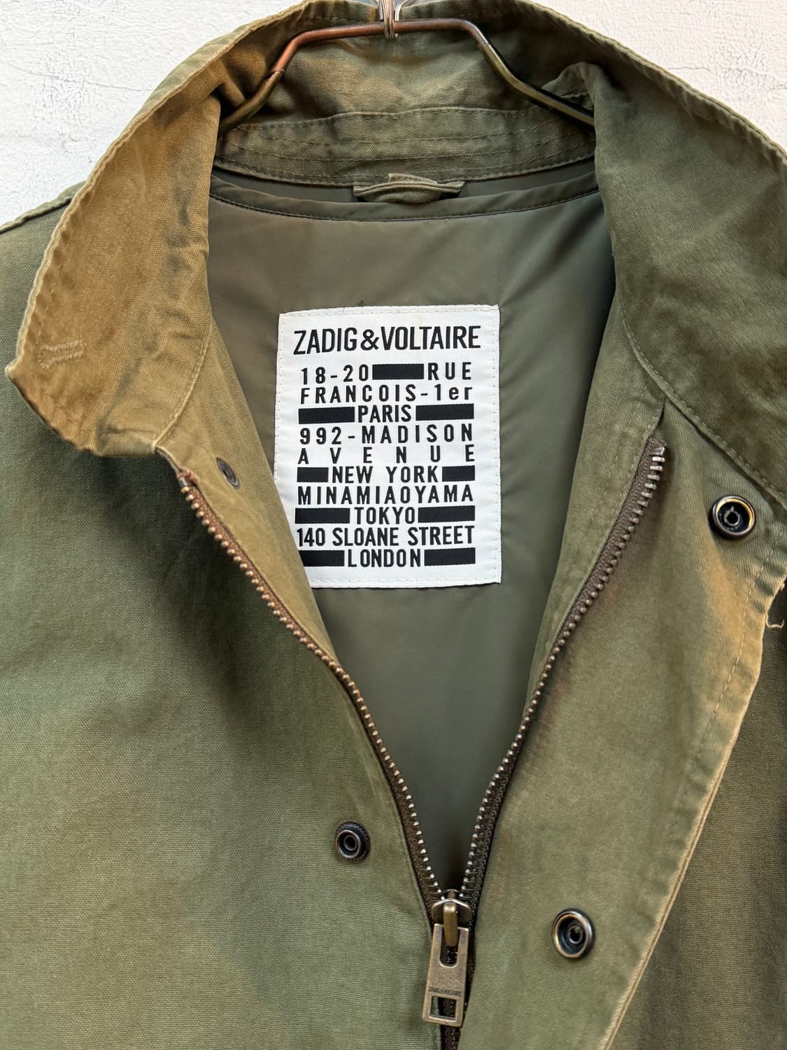 Zadig&Voltaire 자딕앤볼테르 야상 코트 XS (내피포함) 상품이미지2