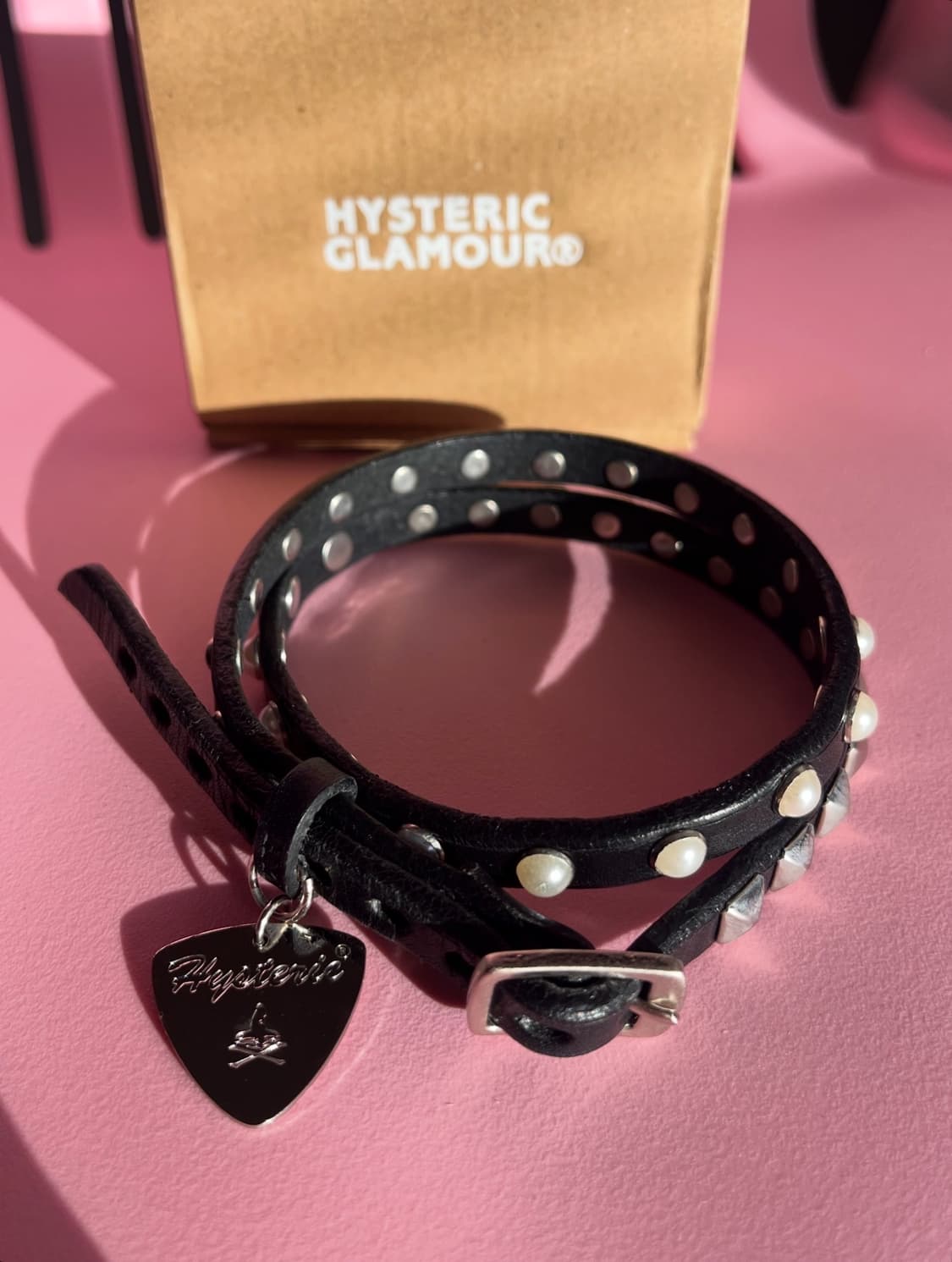 히스테릭글래머 피크 레더 브레이슬릿 상품이미지2
