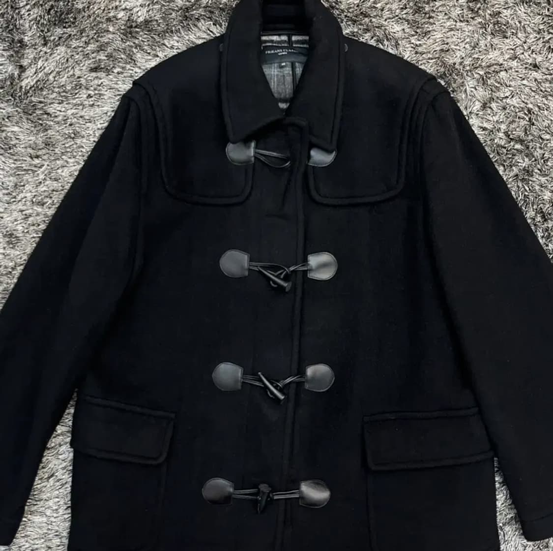 FRJ 남성 울 80% 떡볶이 더플 코트 (105) 상품이미지2