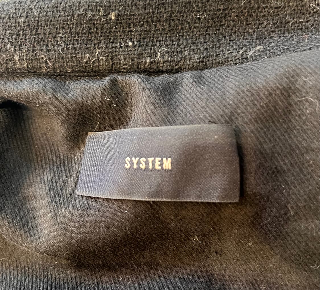 시스템 울 블렌디드 트위드 코트 상품이미지4