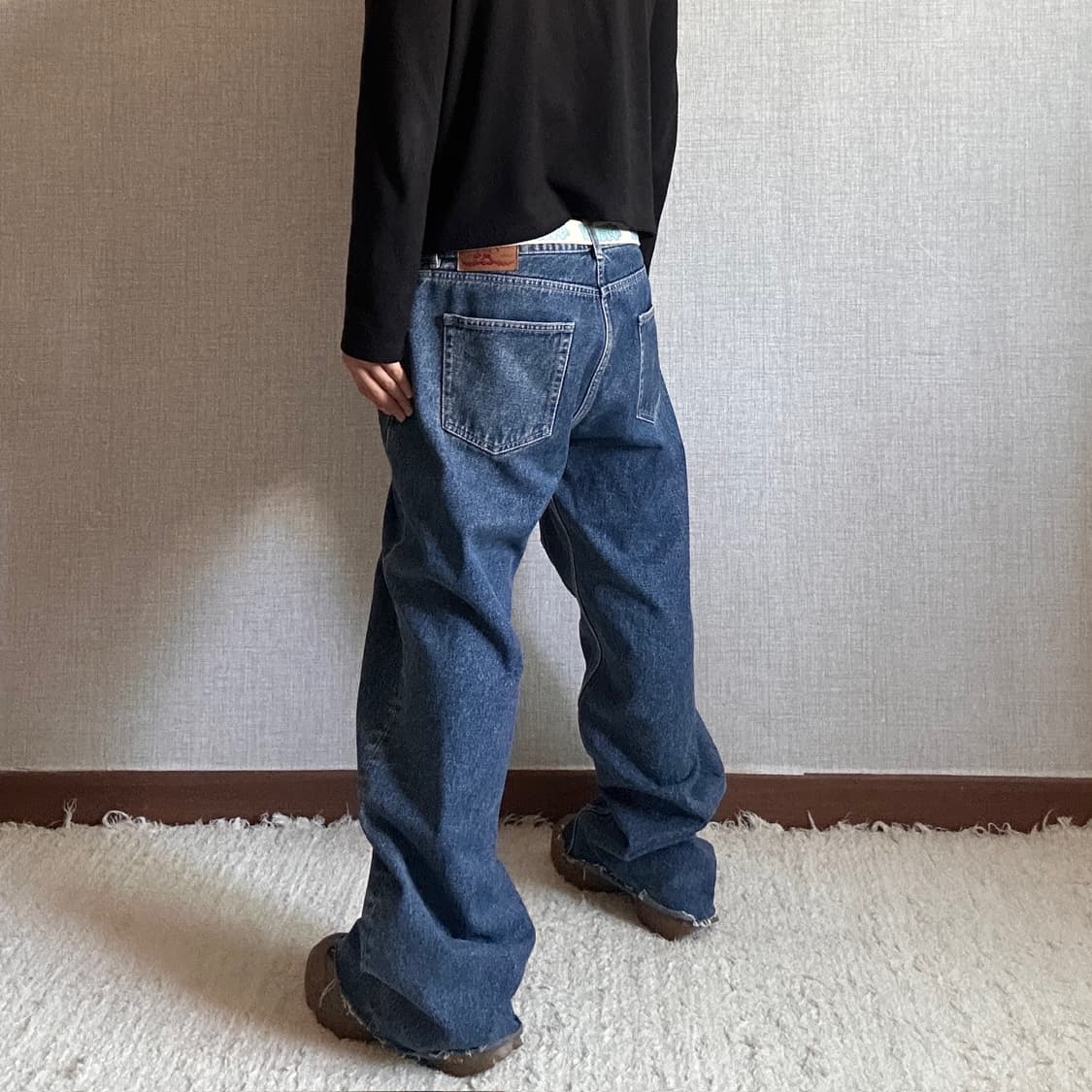 Y/Project 22fw 와이어 오가닉 데님 와이드 팬츠 상품이미지4