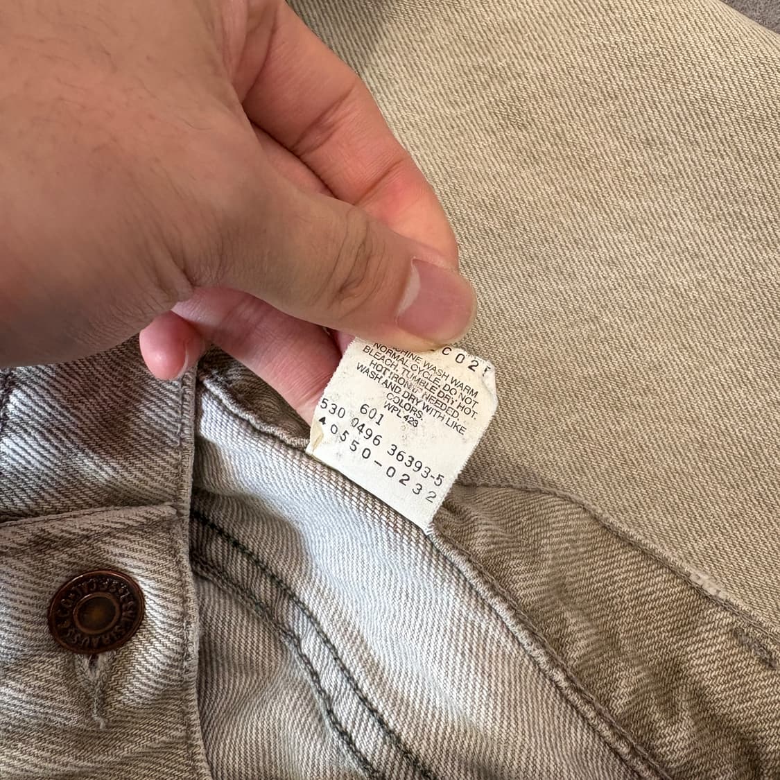 90s Levis 550 orange tap denim pants  상품이미지10