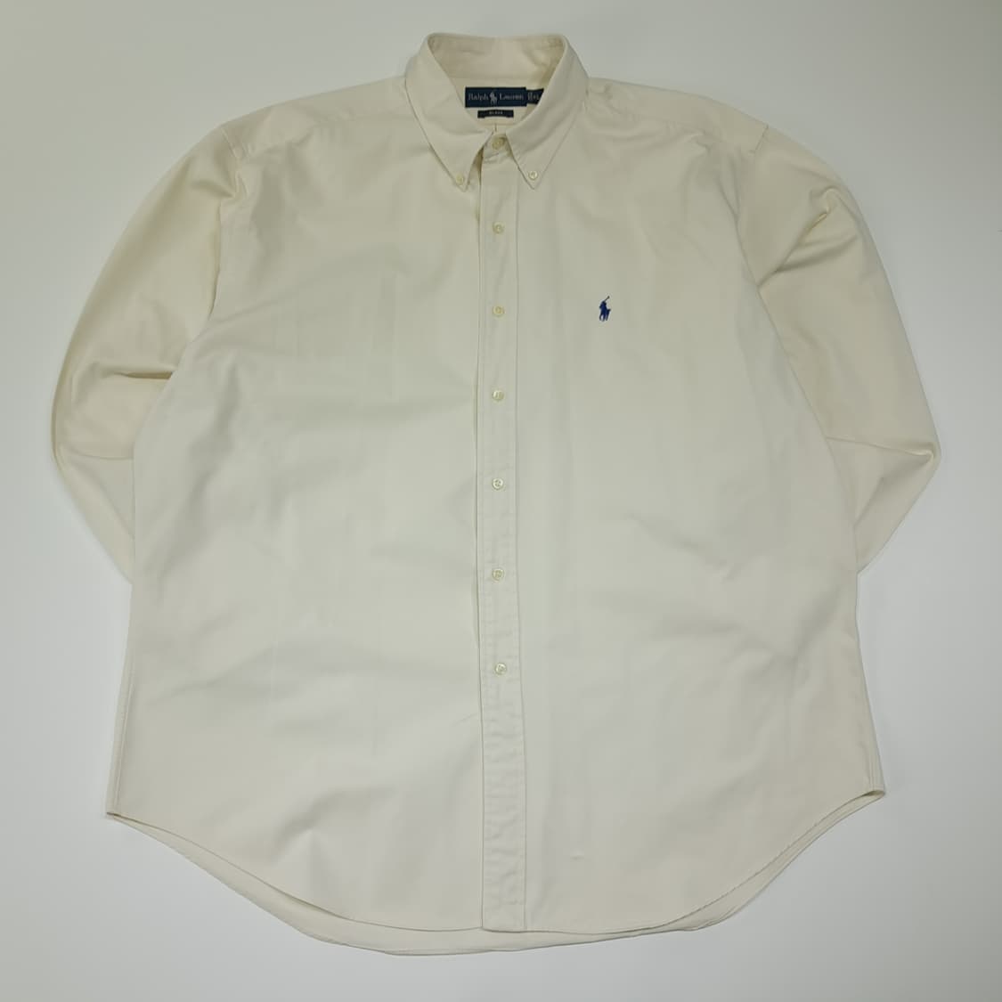 CL616 XL 폴로 90s 코튼 트윌 네츄럴 화이트 셔츠 남방 상품이미지1