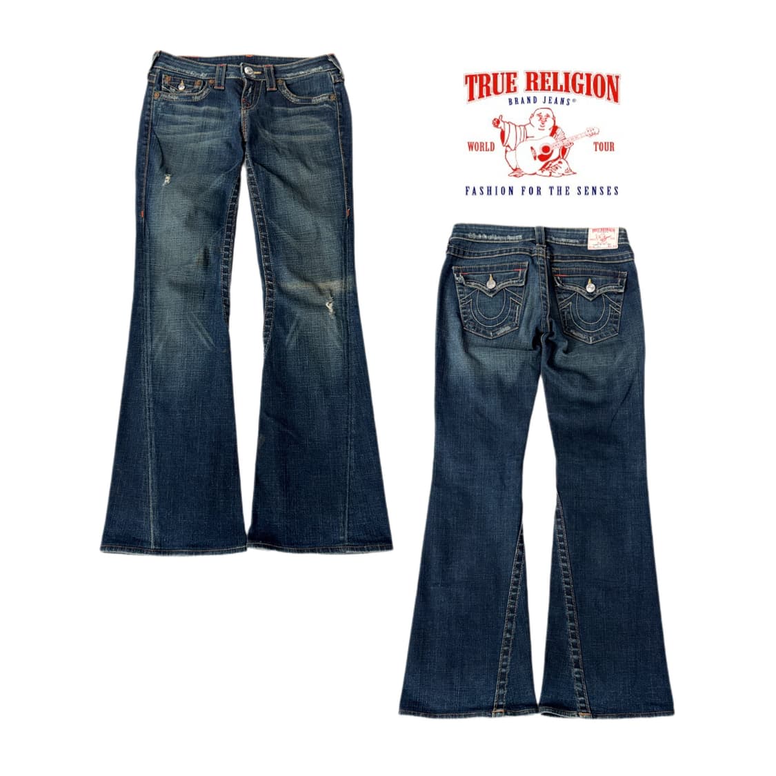 트루릴리전 Y2K 조이 부츠컷 데님팬츠 상품이미지1