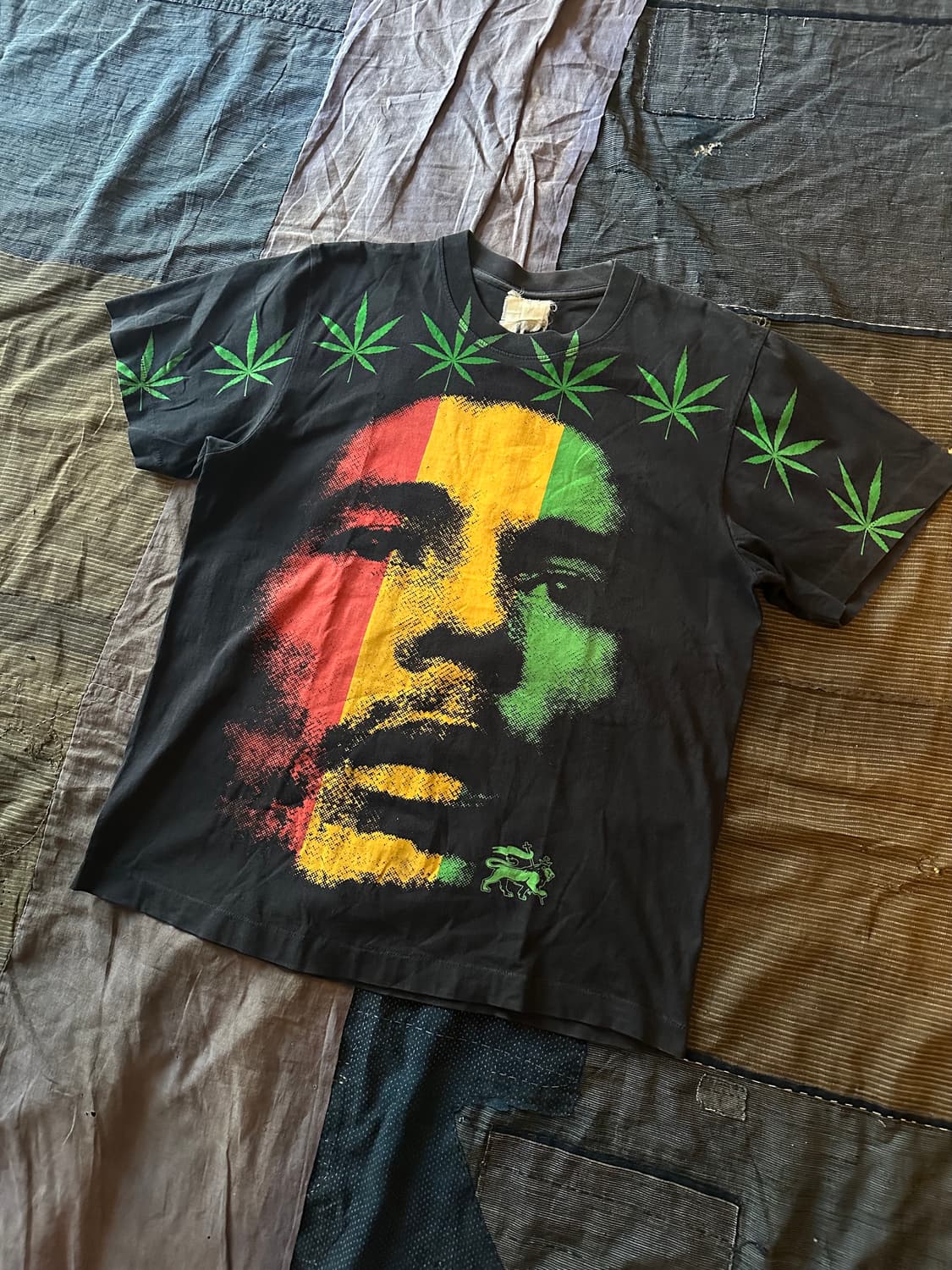 90s Bob Marley Mariuana Drug T Shirt 상품이미지2