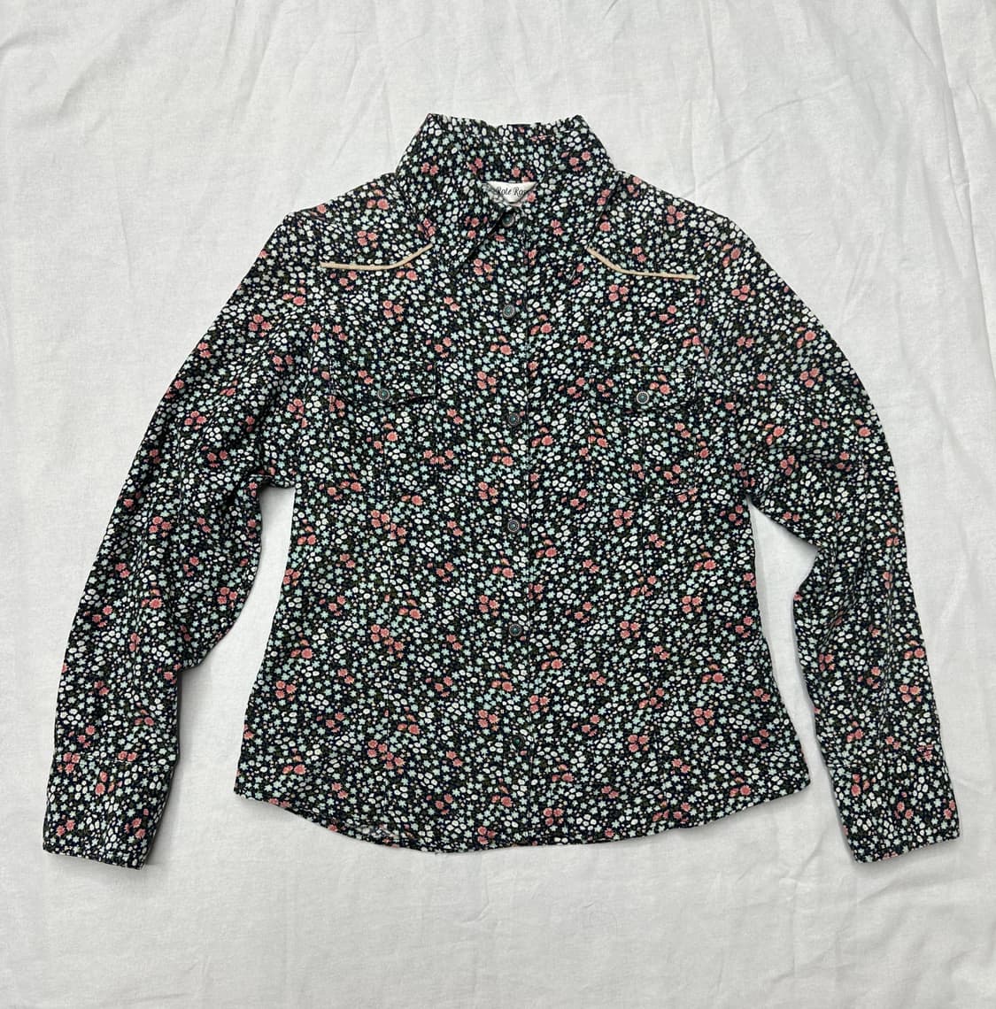 rote rose 꽃패턴 셔츠 상품이미지1