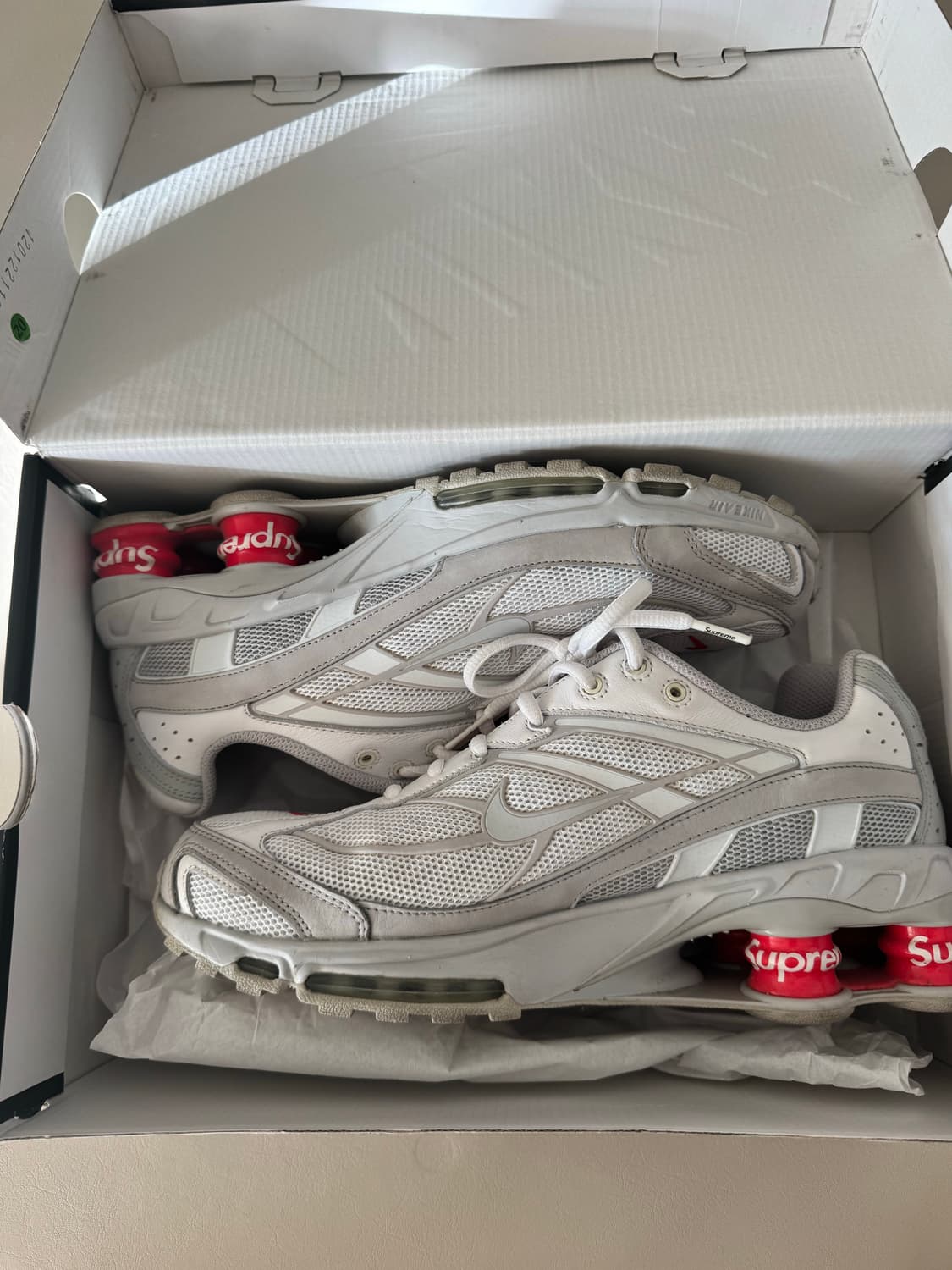 나이키 슈프림 샥스 라이드2 화이트 270 상품이미지3