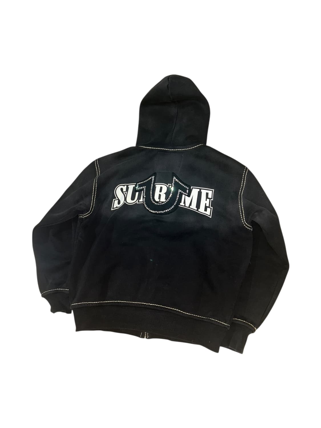 슈프림 트루릴리전 22FW 후드집업 블랙 상품이미지2