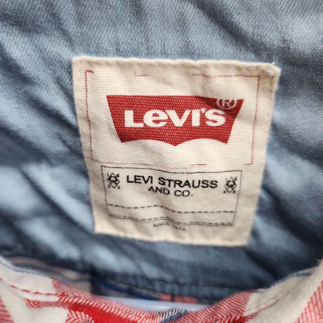 리바이스 원포켓 타탄체크 셔츠 S 상품이미지5