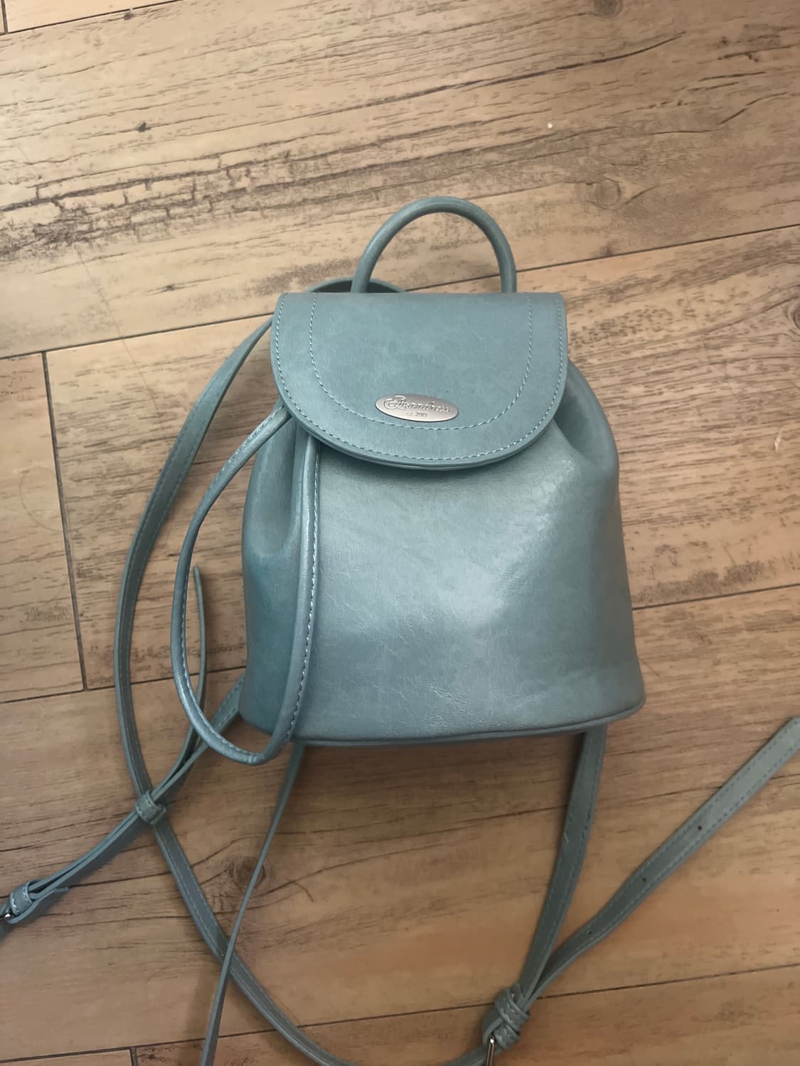 어반드레스 미니 백팩 블루 상품이미지2