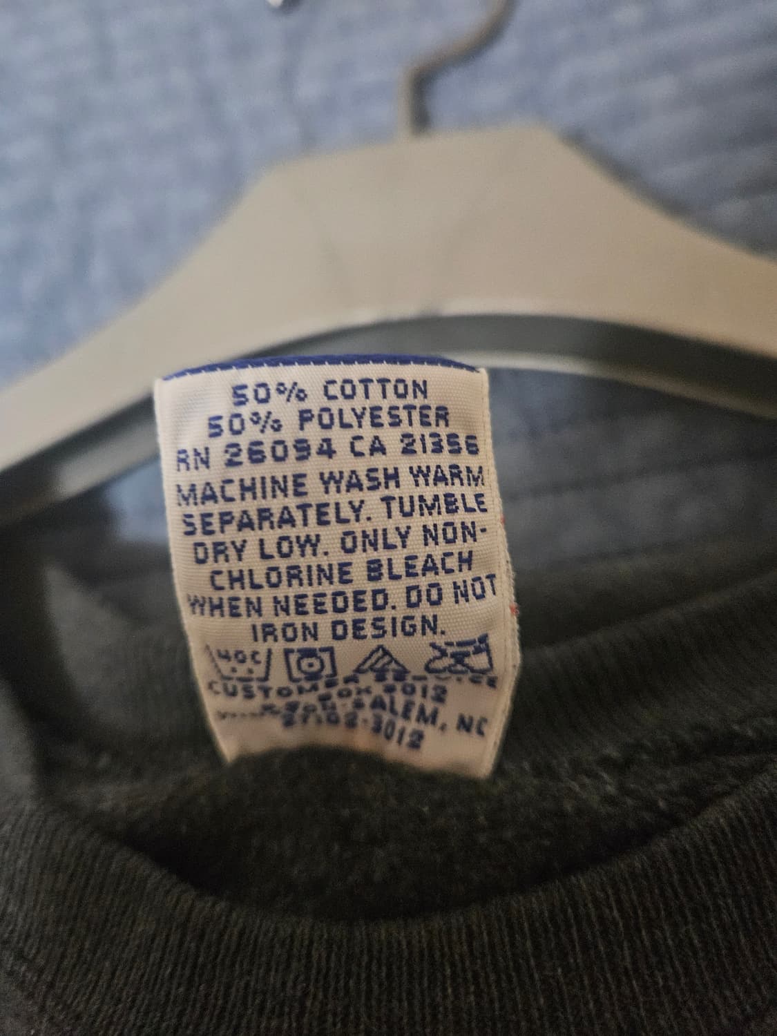 90s 빈티지 챔피온 스웻셔츠 블랙 페이딩 워싱 상품이미지5