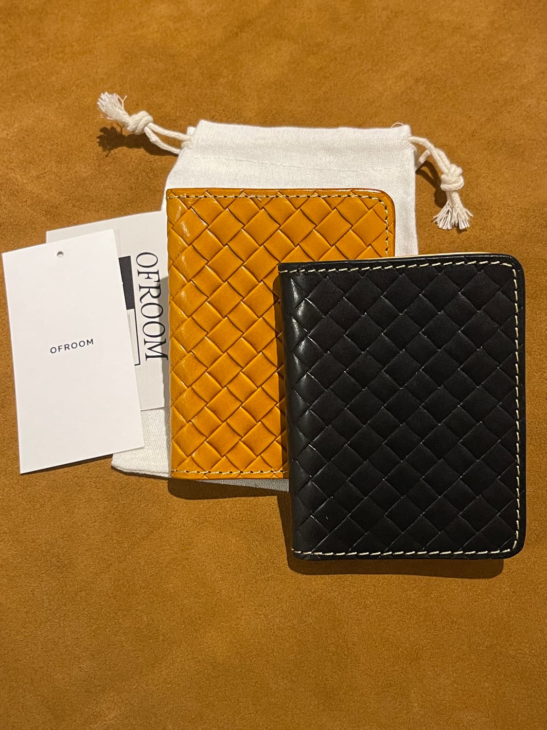 소가죽 위빙 반지갑 브라운  상품이미지8