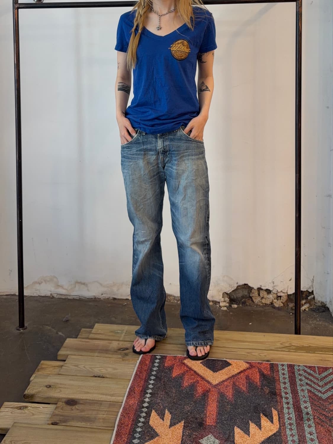 Levi’s 507 부츠컷 데님 팬츠 | 페이디드 워싱 상품이미지4