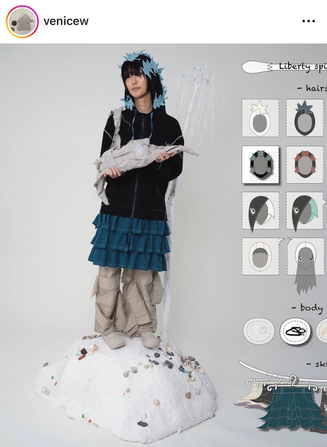 venicew 롱후드집업 상품이미지1