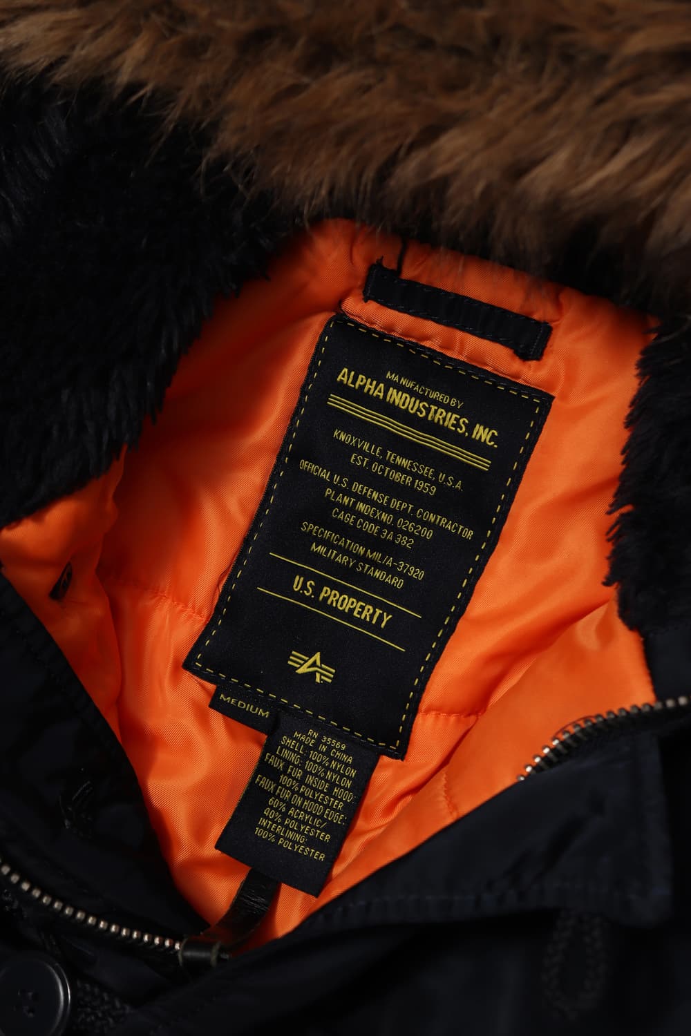 ALPHA INDUSTIRTES N3B 네이비 패딩 파카 size M 상품이미지5