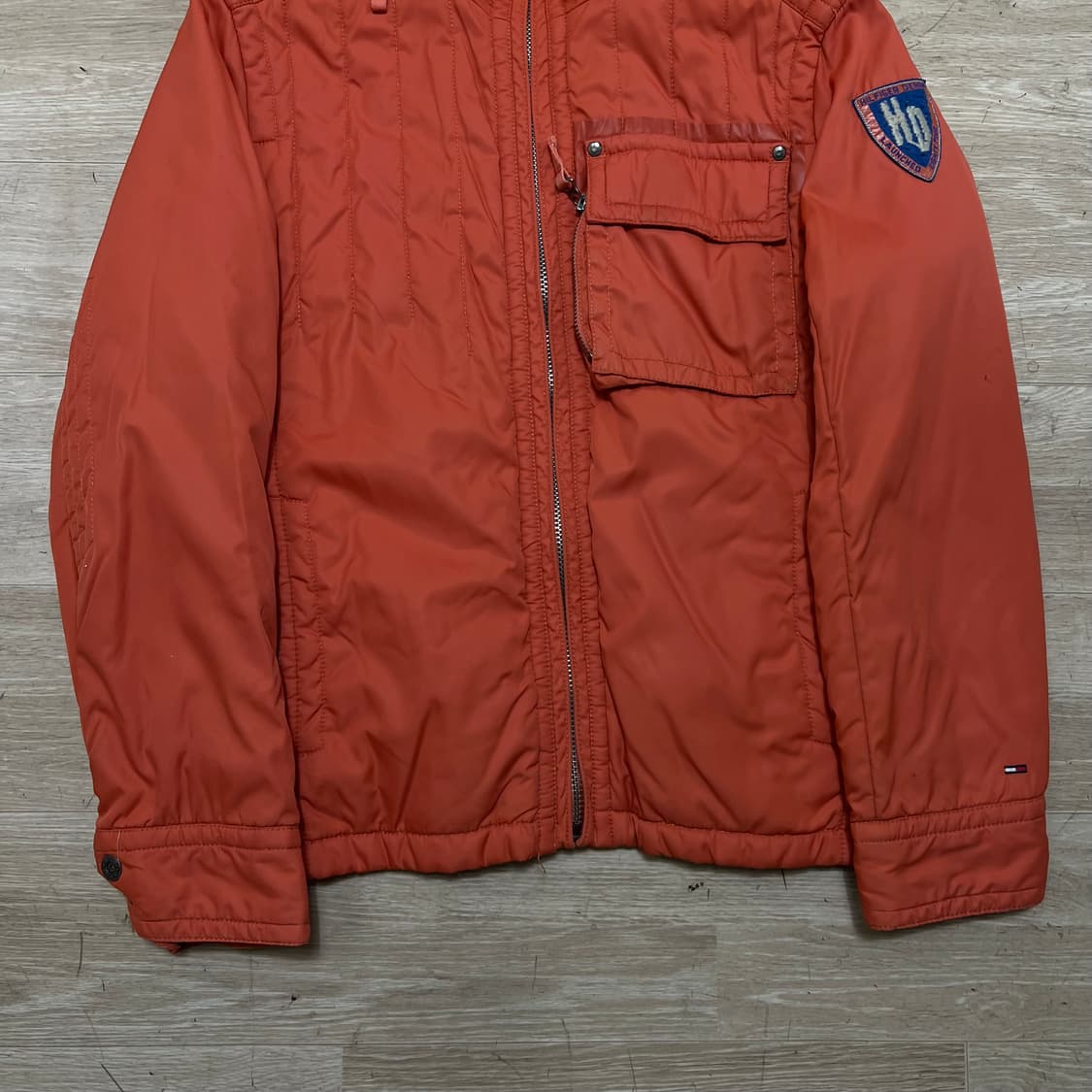 타미힐피거 데님 자수 빅로고 후드 점퍼 [오렌지] M/95 상품이미지3