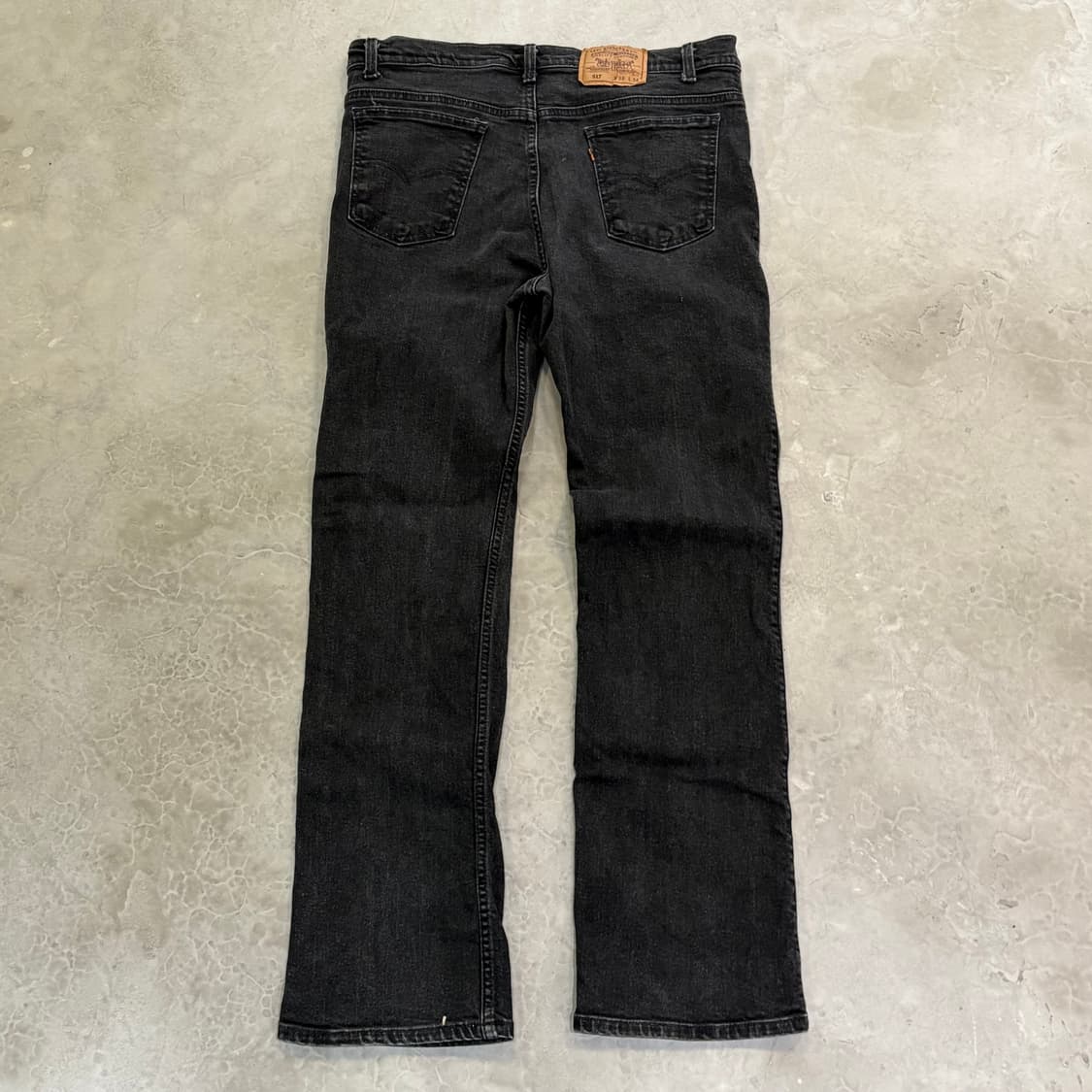 [38/34] USA 🇺🇸 리바이스 517 오렌지 탭 흑청 블랙 상품이미지4