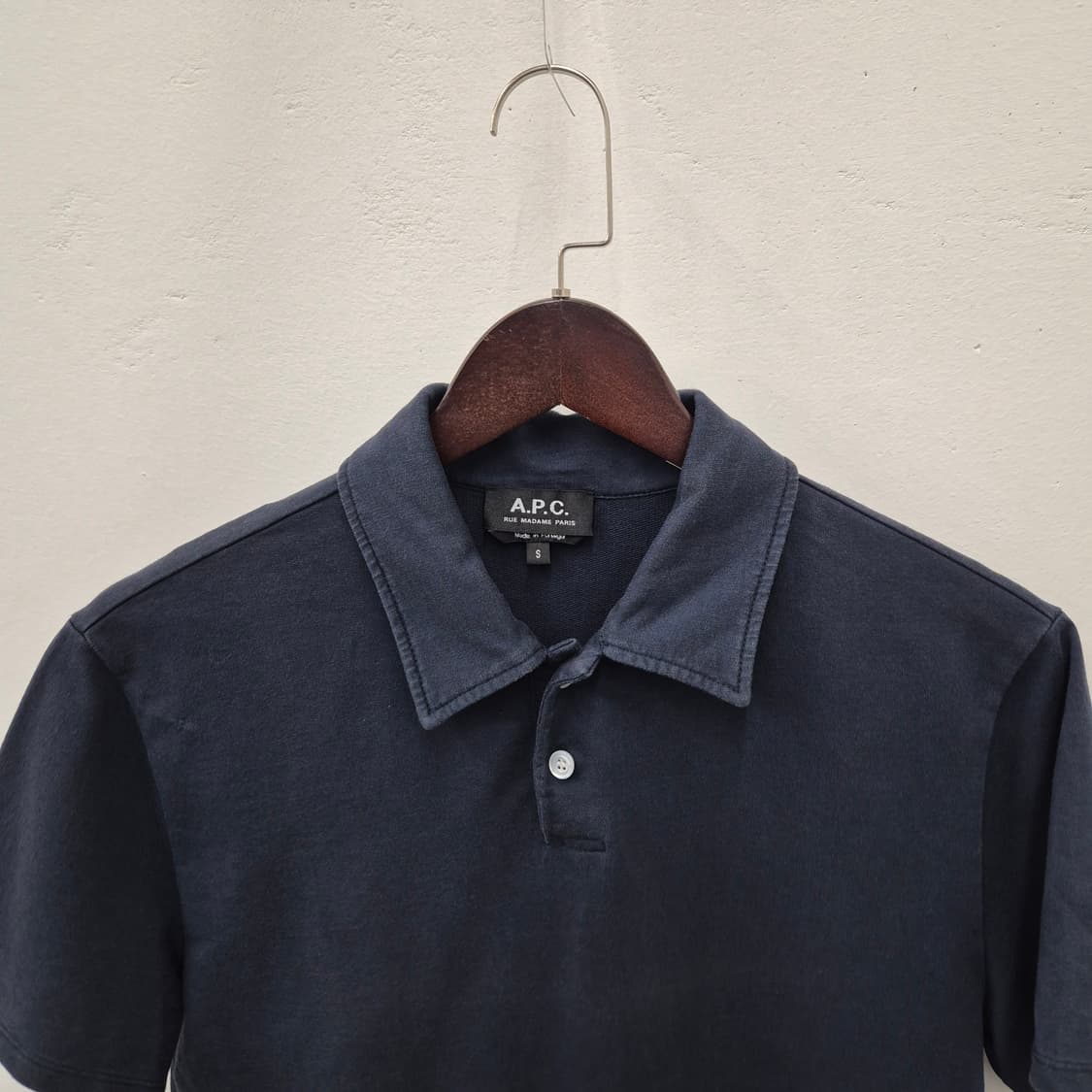 A.P.C. 반팔 카라티 네이비 S 상품이미지2