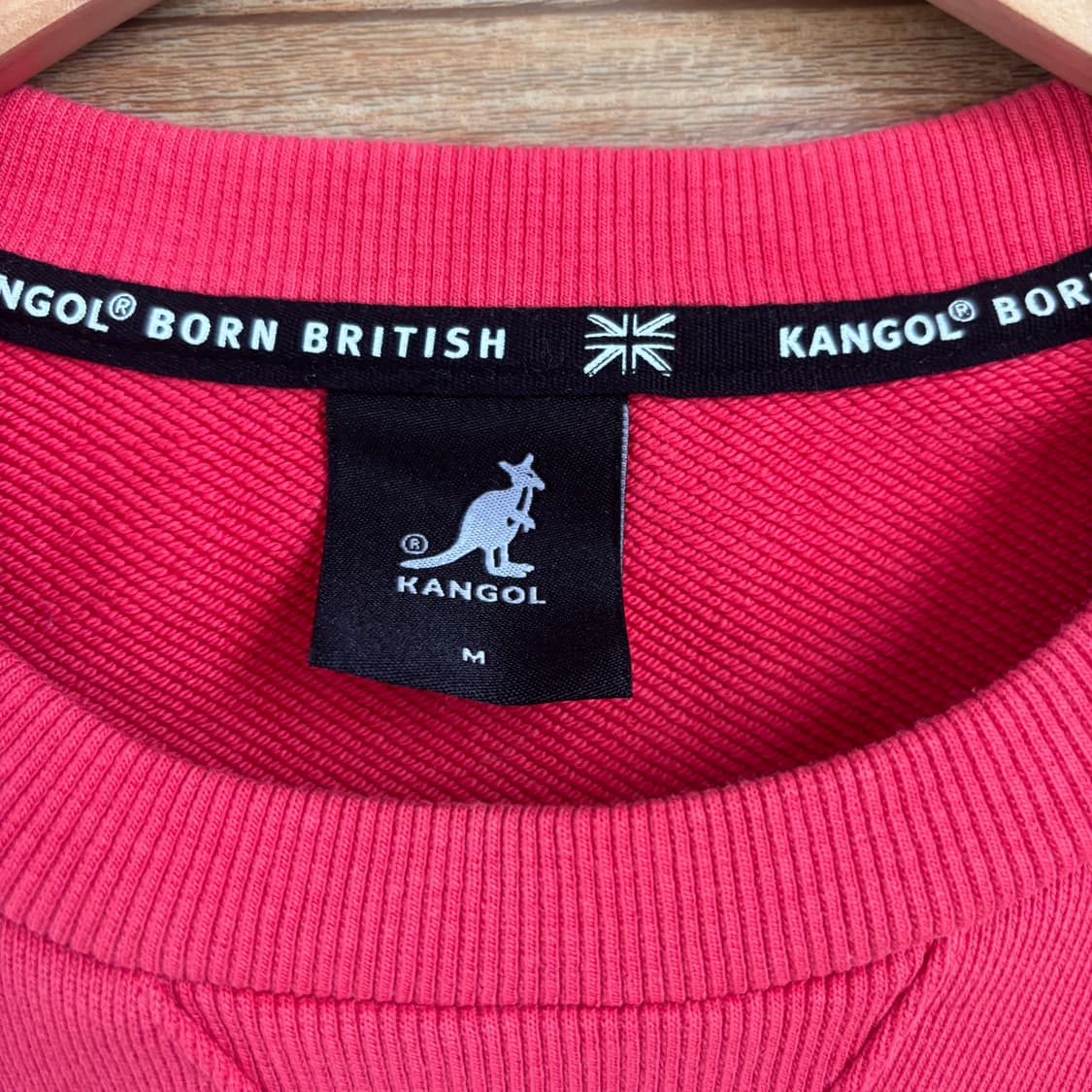 캉골 맨투맨 티셔츠 M 100 루즈핏 톤다운된 핑크 상품이미지2