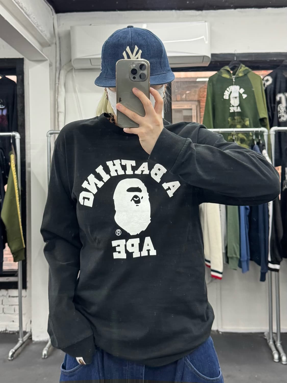 베이프 컬리지 롱슬리브 상품이미지3