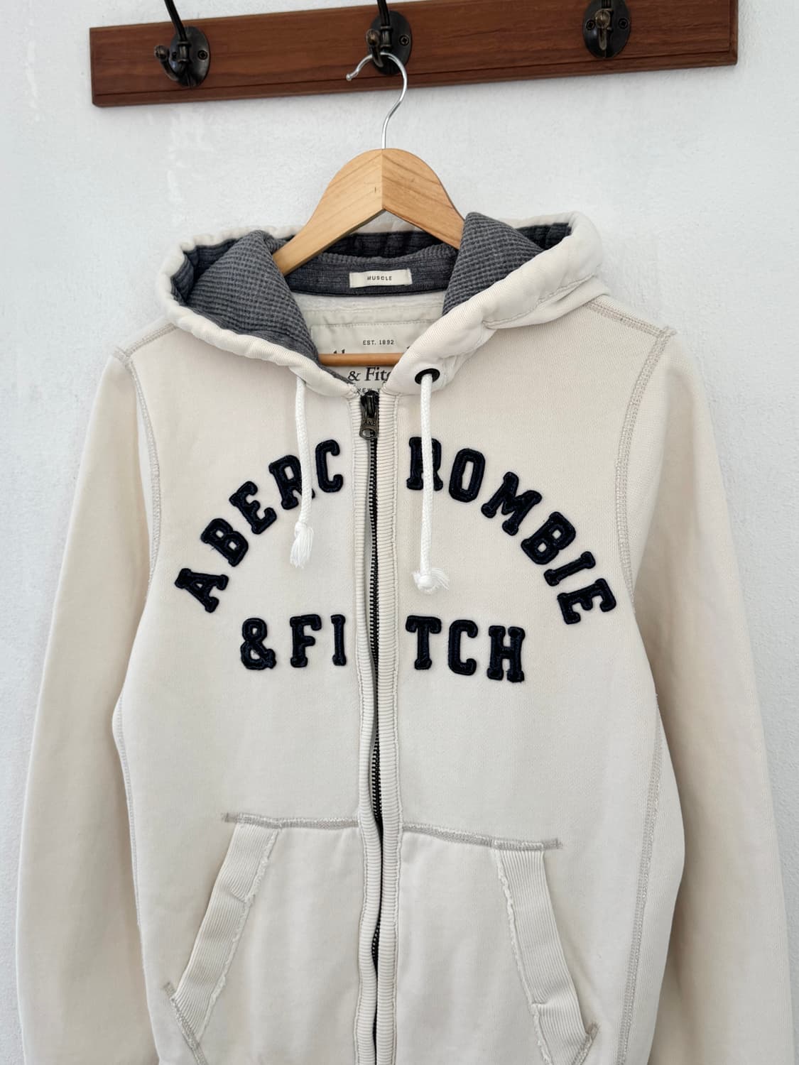 아베크롬비 아이보리 후드집업 상품이미지1