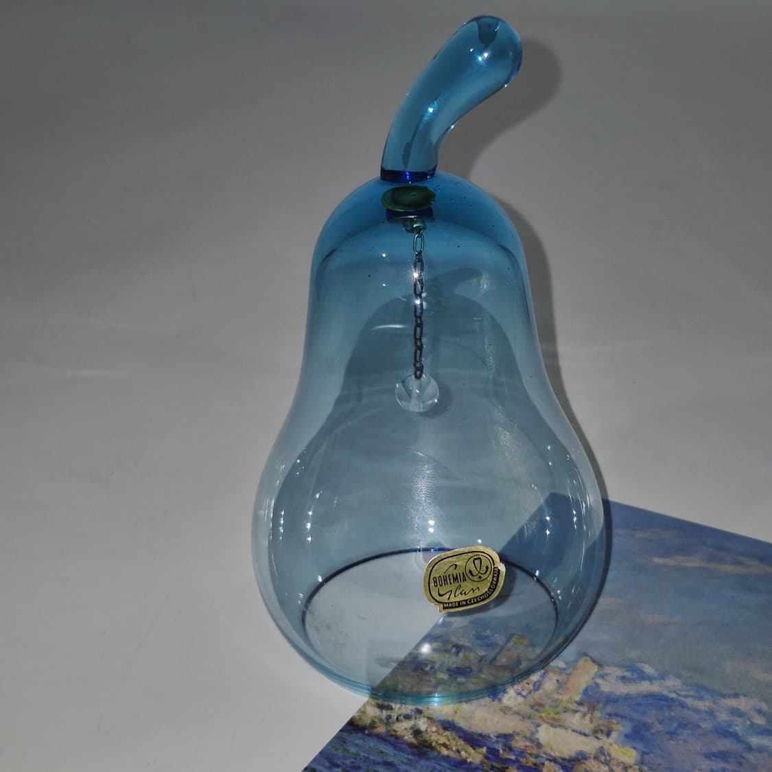80s 체코 보헤미아 서양배 글라스 벨 상품이미지5
