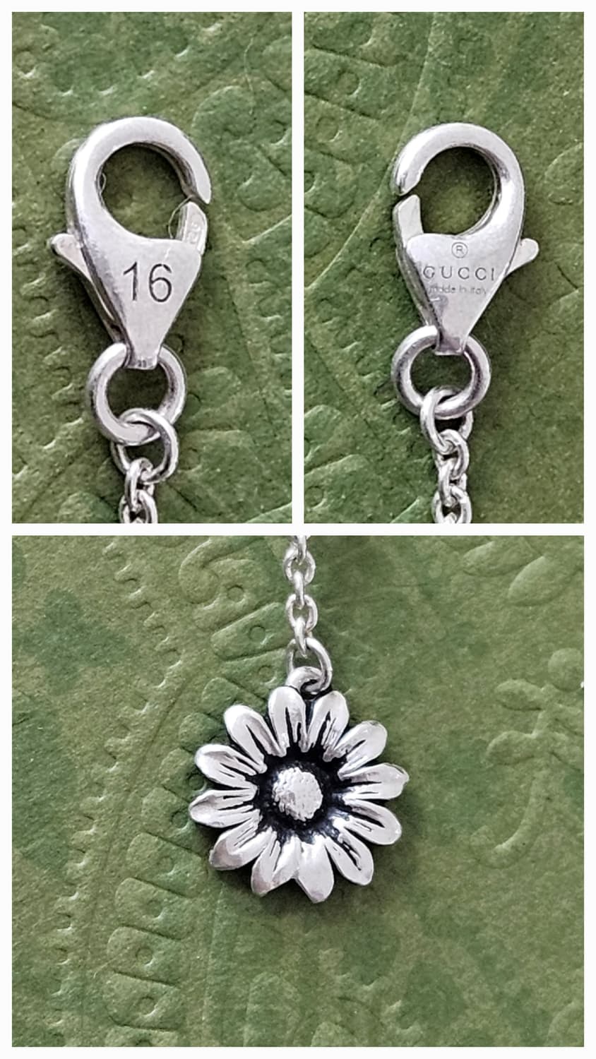 구찌 GG 마몽 핑크 자개 실버 팔찌 16사이즈 [정품] 상품이미지2