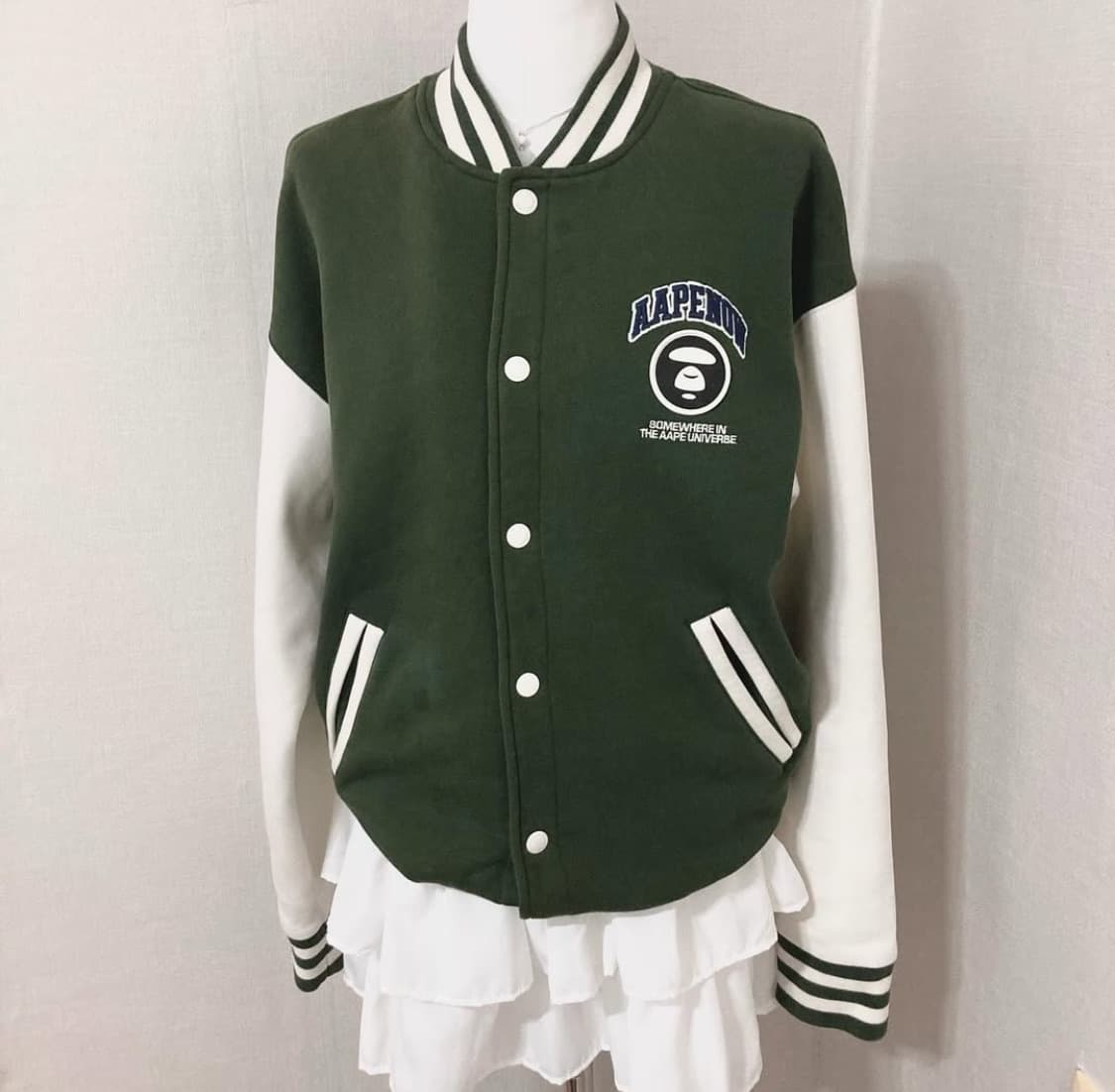 에이프 ape 베이프 바시티 야구점퍼 상품이미지1