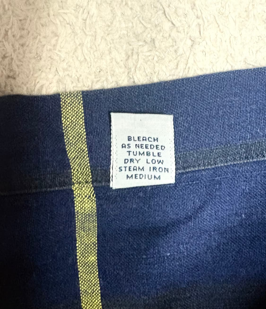 폴로 랄프로렌 블루 옐로우 타탄체크 긴팔 남방 셔츠 상품이미지6