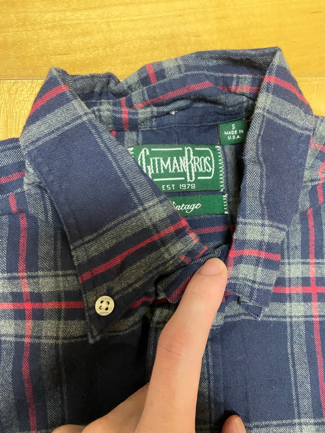 Gitman Bros 플라넬 셔츠 S 상품이미지2