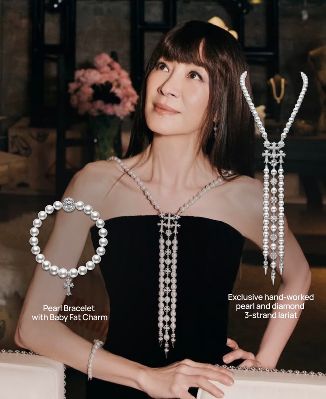 크롬하츠 X 미키모토  Chrome Hearts X Mikimoto 팔찌 상품이미지1