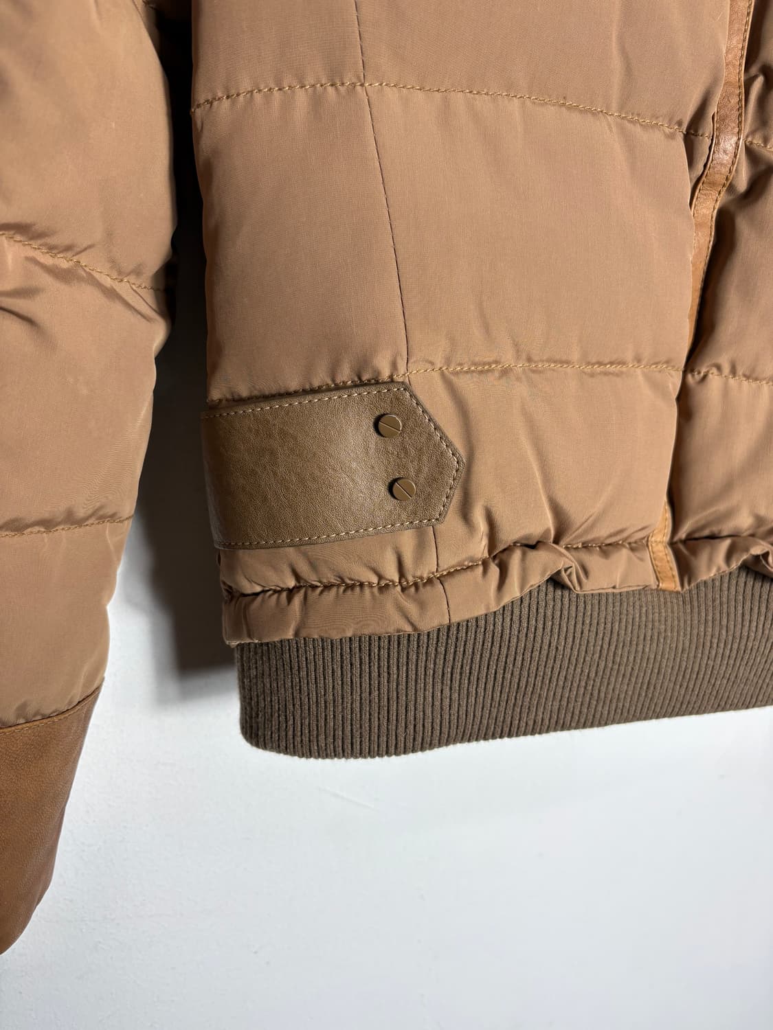 Vov 보브 퍼 카라 가죽 디테일 패딩 상품이미지6