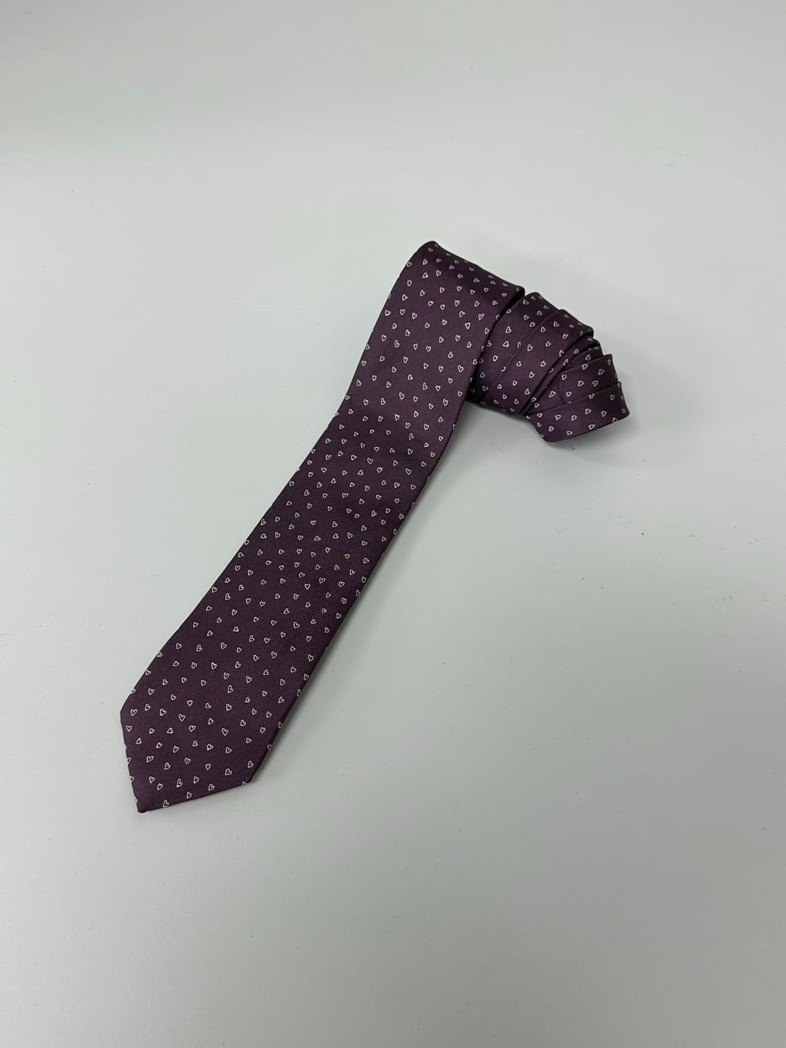 폴스미스 하트 패턴 실크 슬림 넥타이 상품이미지1