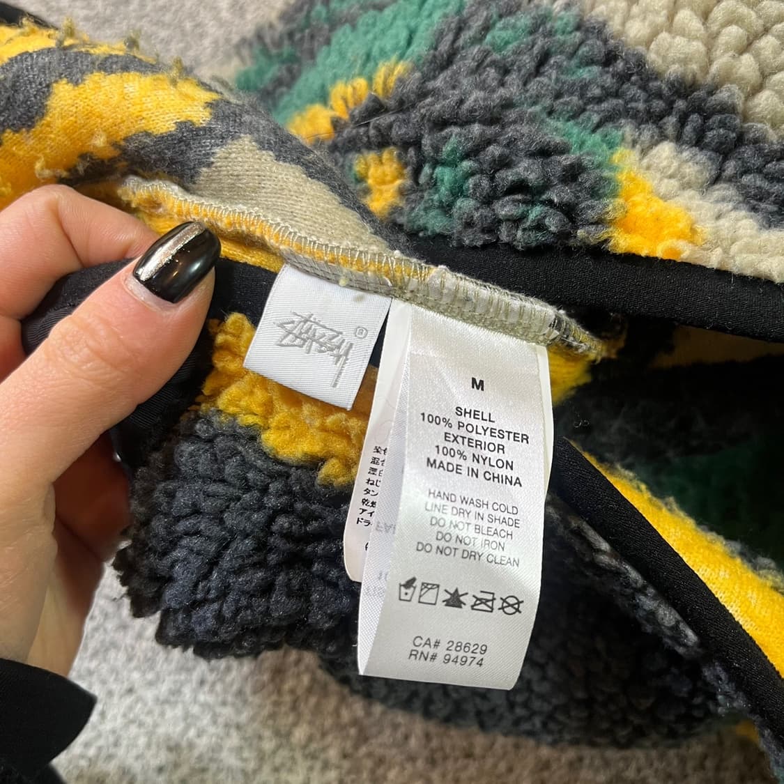 STÜSSY 스투시 블록 쉐르파 베스트 상품이미지5