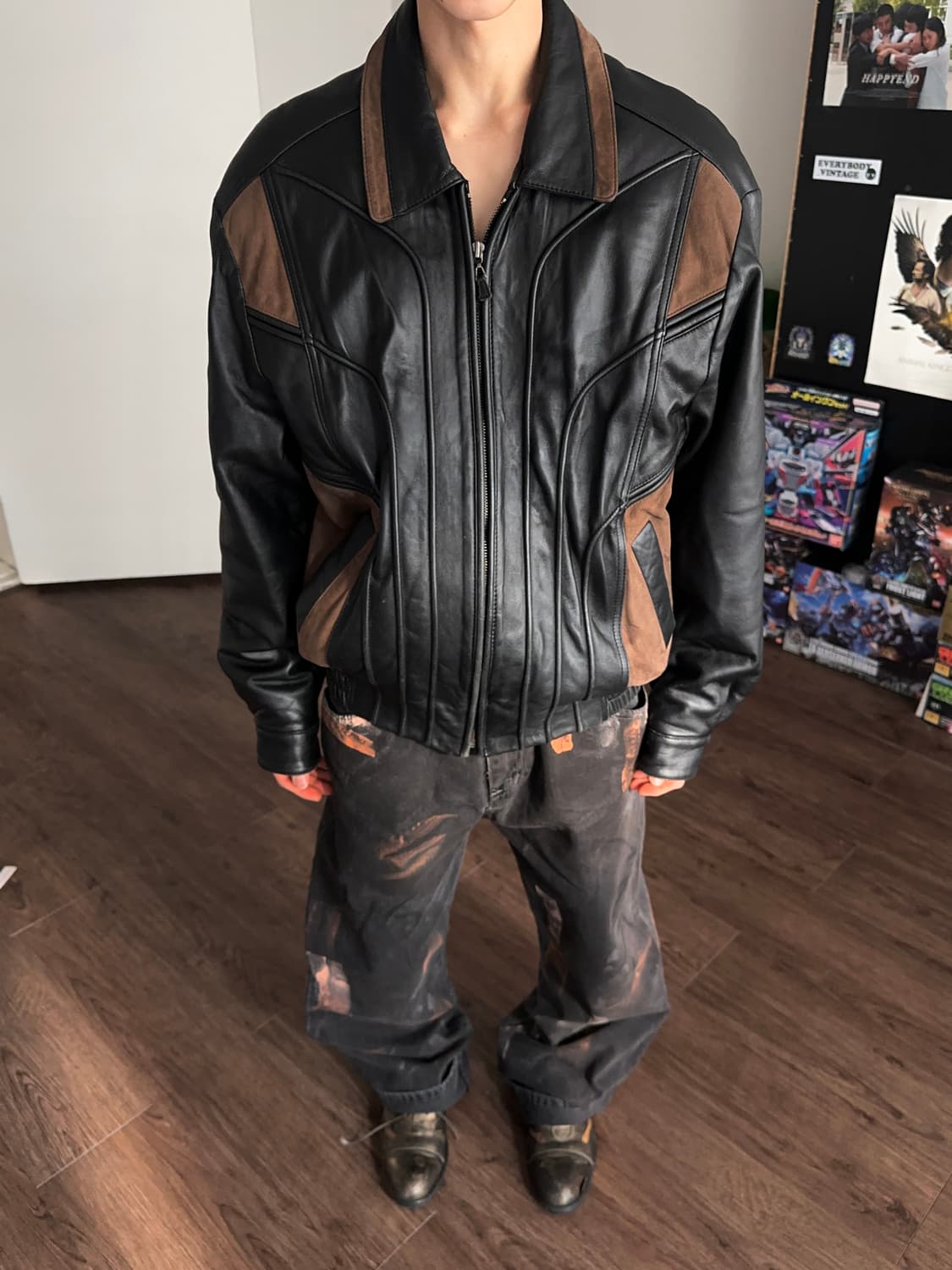 RedOx 카프 레더 인시젼 봄버 상품이미지4