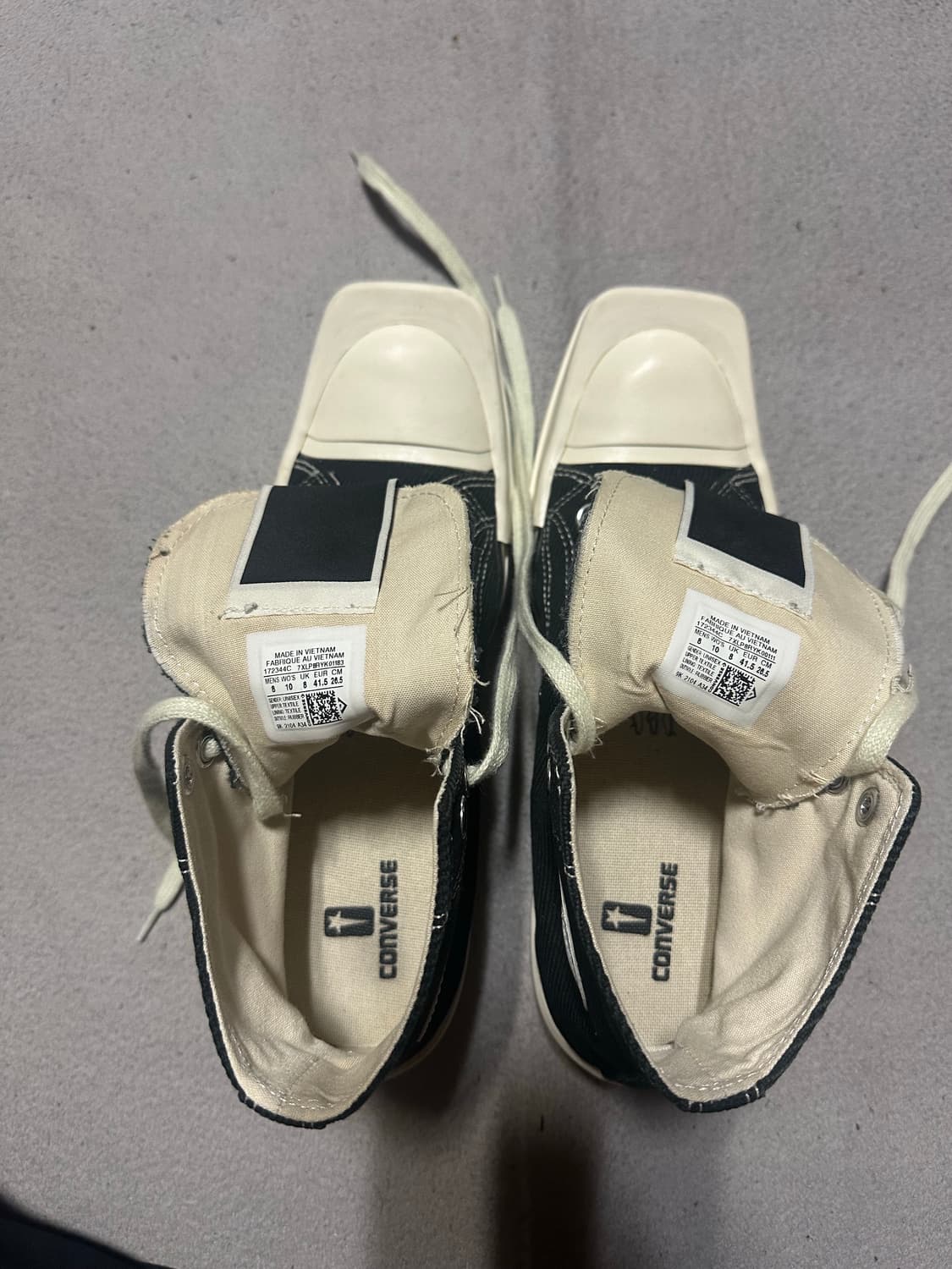 컨버스 릭오웬스 척70 하이 블랙 (265) 상품이미지6