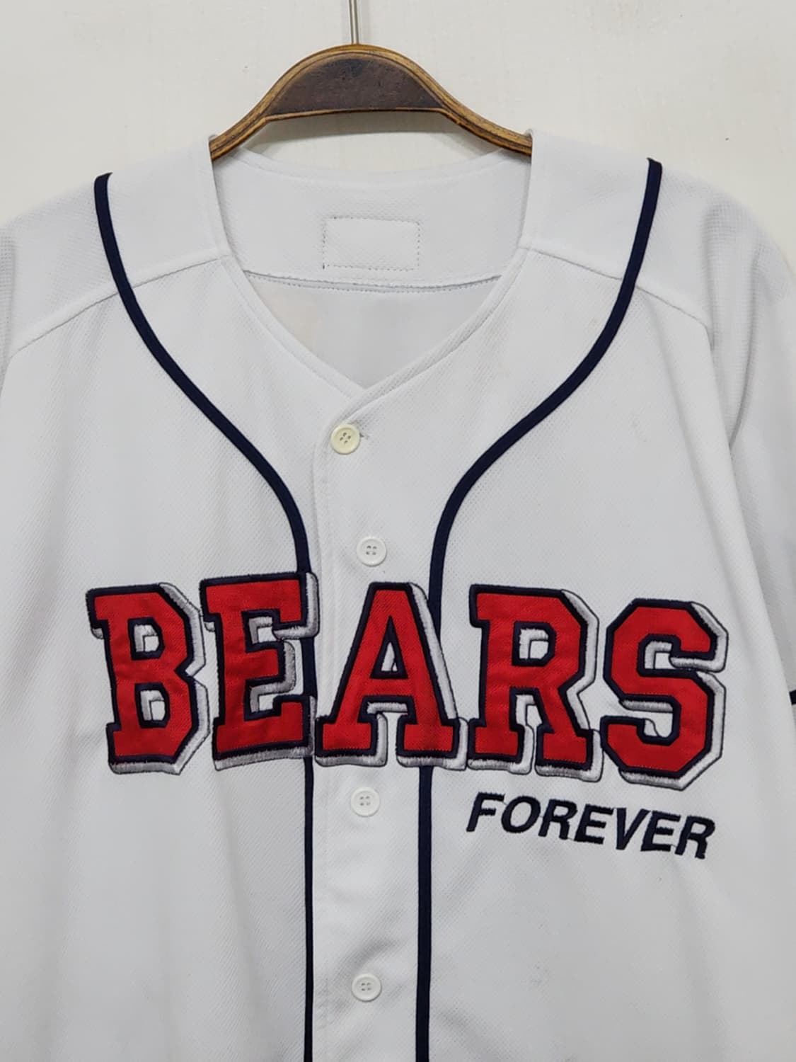 (L) 두산베어스 야구져지 반팔 주훈 마킹 유니폼  상품이미지2