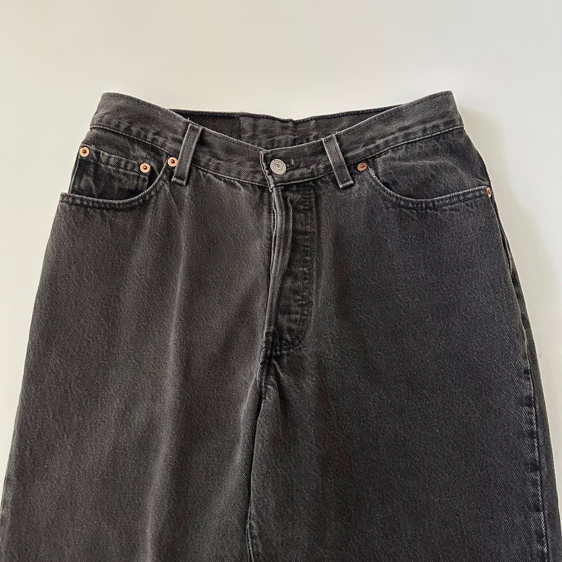 90‘s 리바이스 levis usa 흑청 데님 팬츠 청바지 상품이미지3