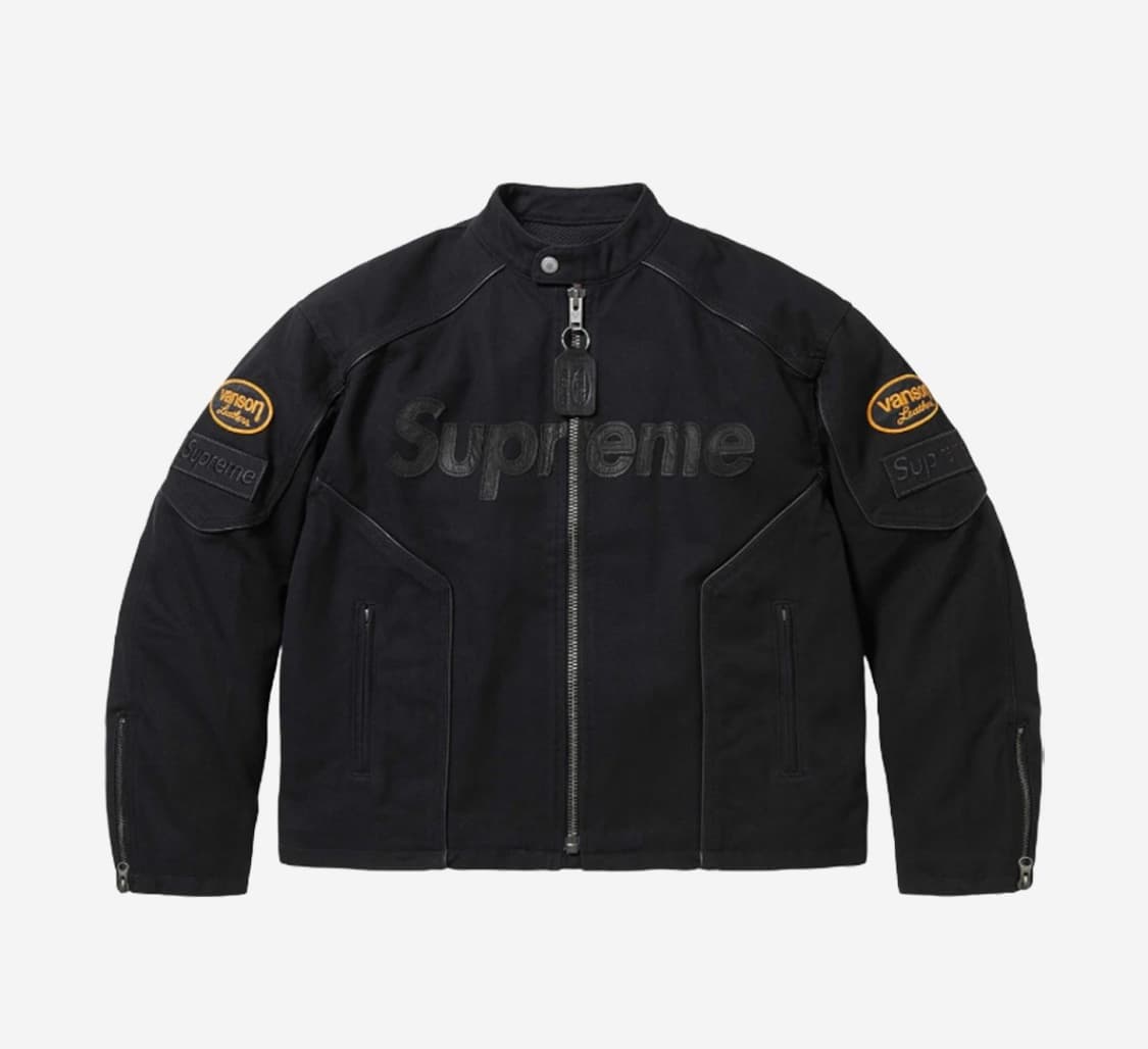 슈프림 x 밴슨 데님 자켓 블랙  상품이미지1