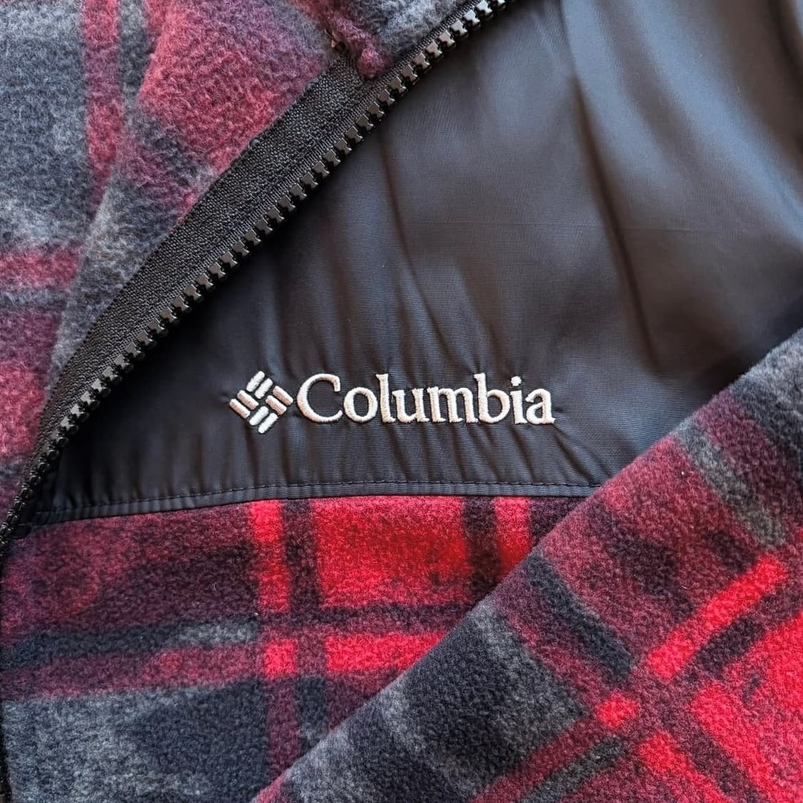 콜롬비아 밀리터리 체크 후리스 상품이미지6