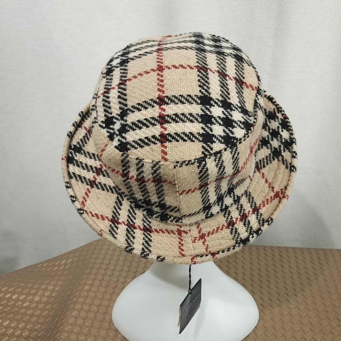 레어 빈티지 버버리 노바체크 램스울 버킷햇 P1988 상품이미지4