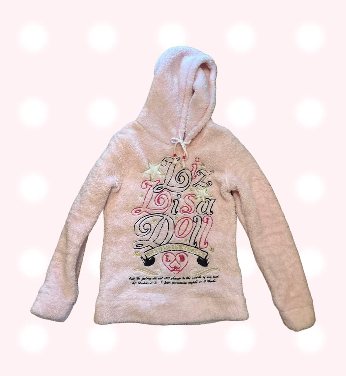 리즈리사돌 베이비핑크 퍼 후드티 상품이미지1