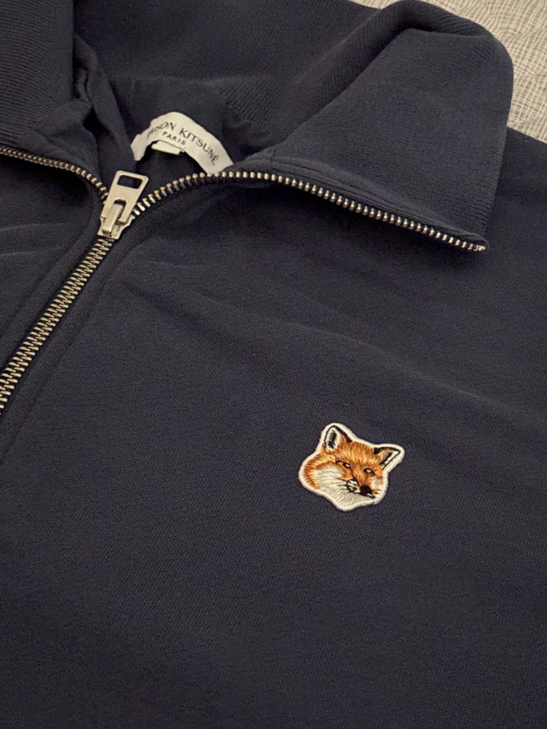 메종키츠네 집업 스웨트셔츠 잉크블루 상품이미지3